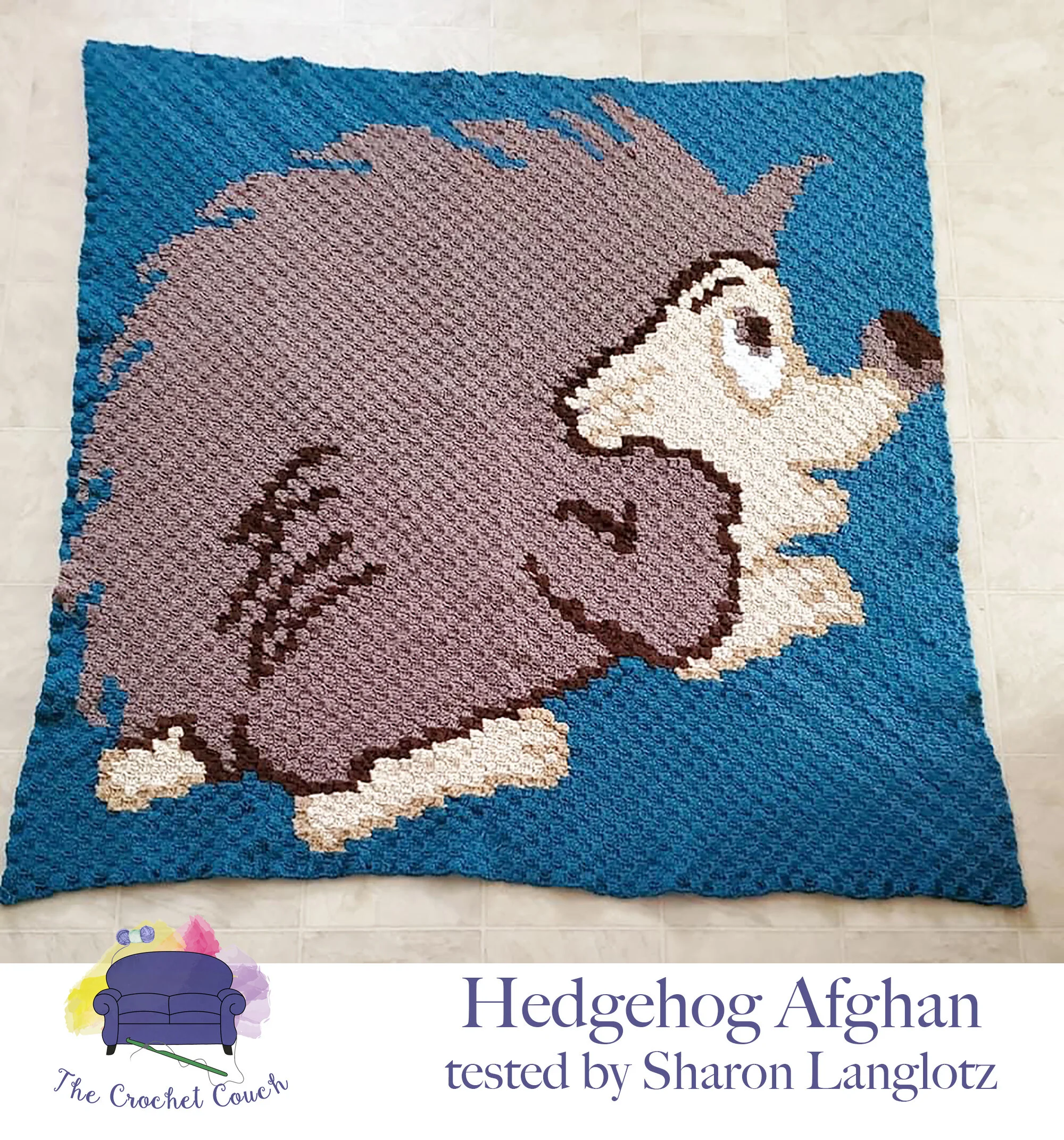 Hedgehog #2 Afghan, C2C Crochet Pattern