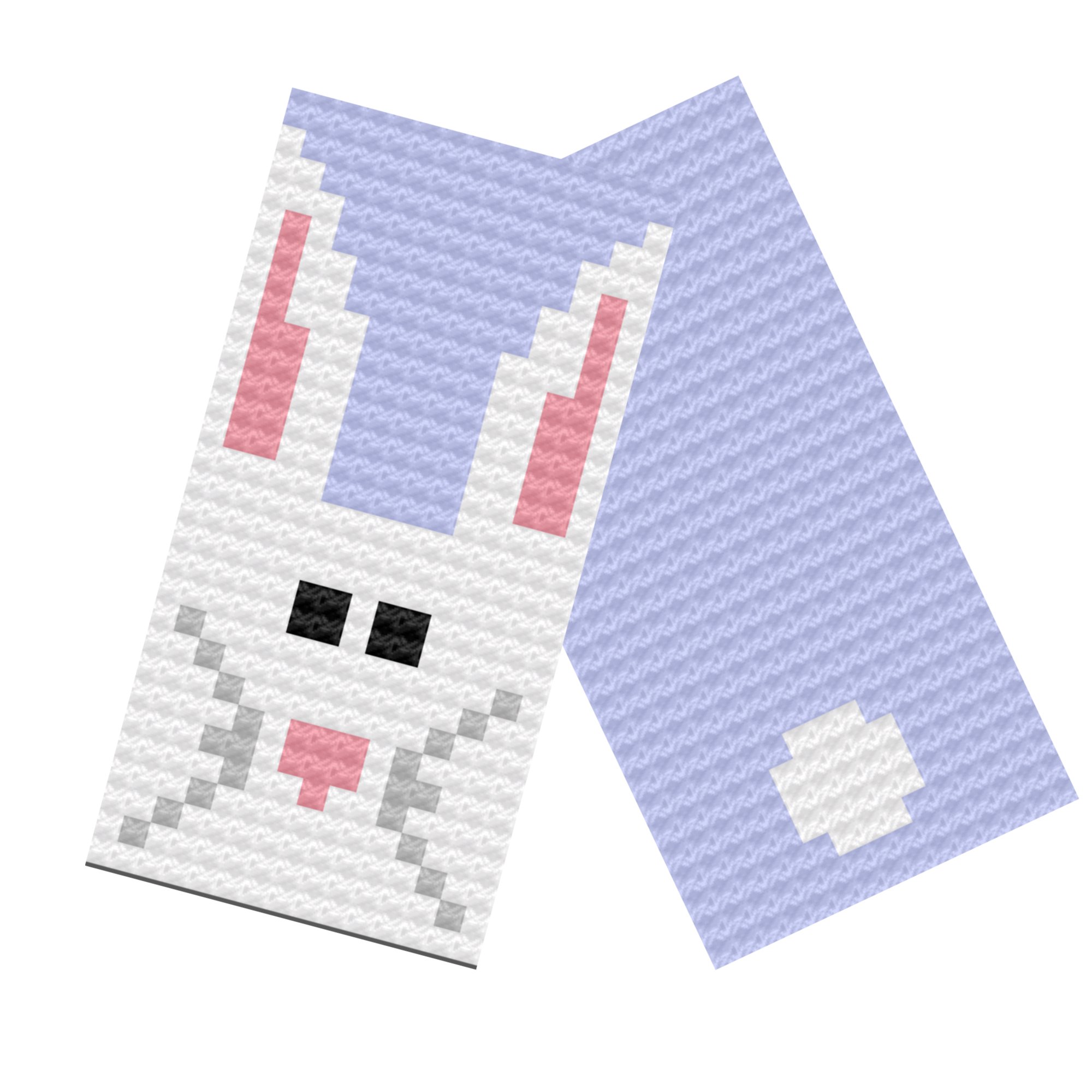 Rabbit Scarf, C2C Crochet Pattern