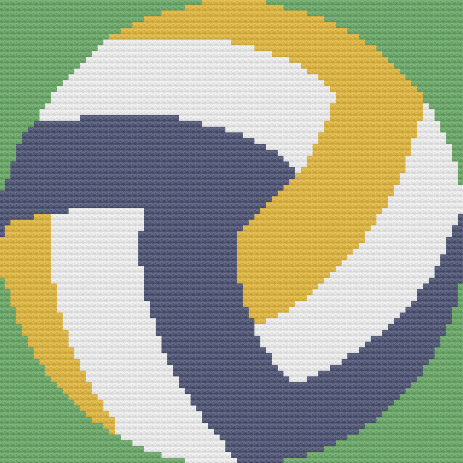 Volleyball Afghan, C2C Crochet Pattern