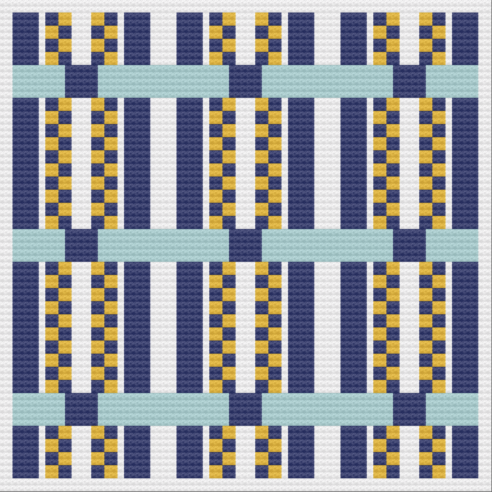 Janice Quilt Afghan, C2C Crochet Pattern