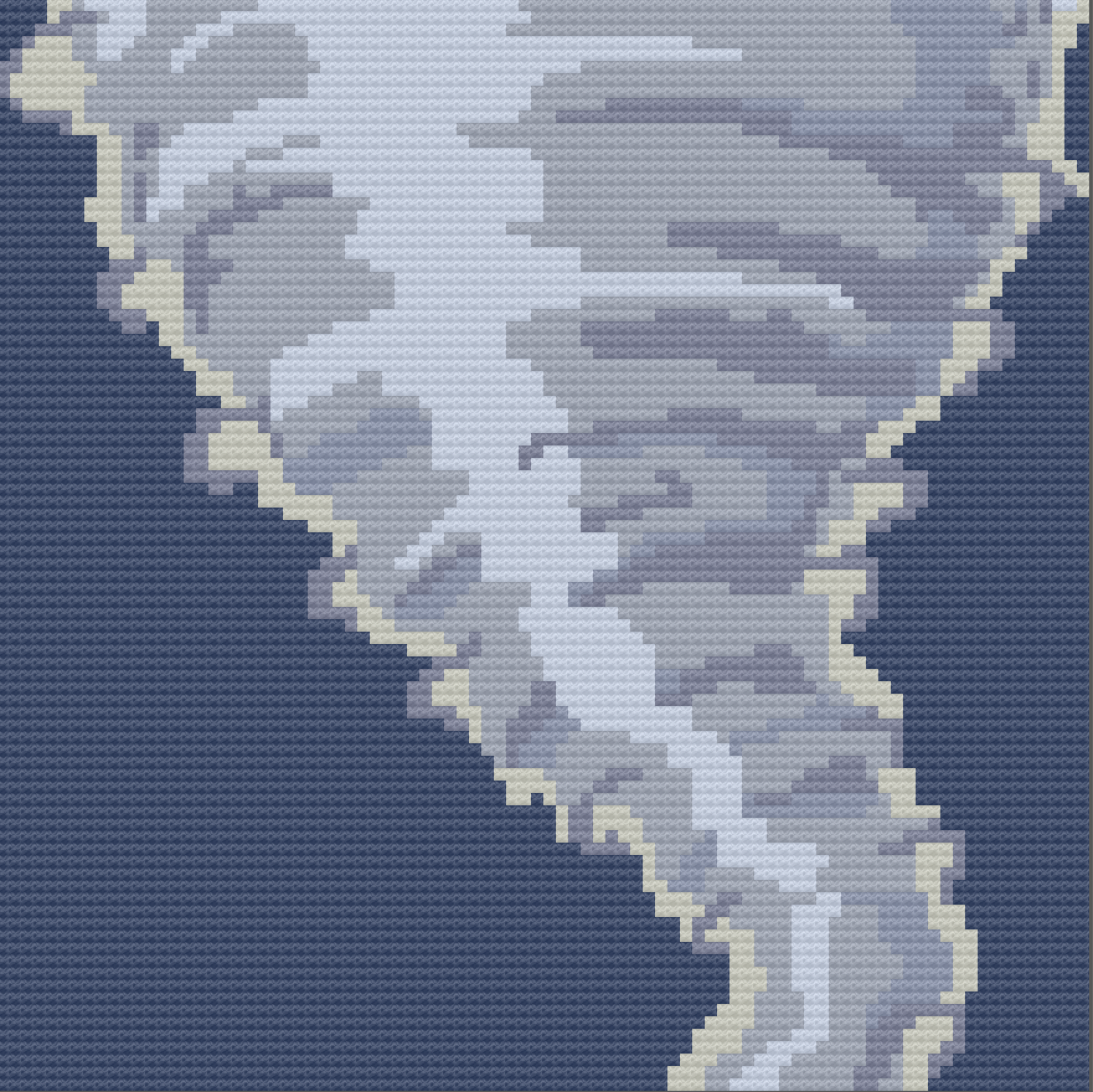 Tornado Afghan, C2C Crochet Pattern