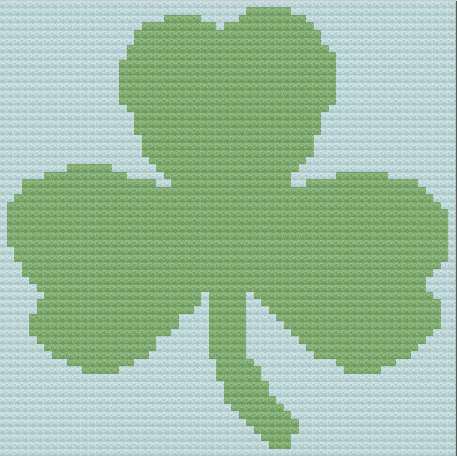Shamrock Baby Afghan, C2C Crochet Pattern