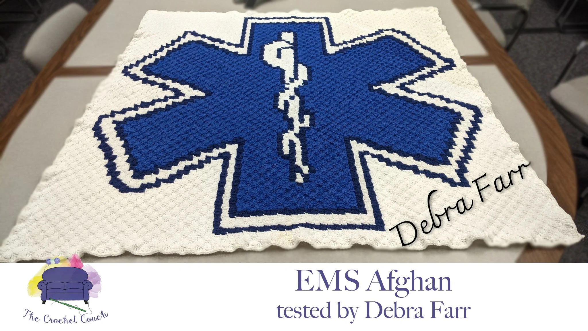 EMS Afghan, C2C Crochet Pattern