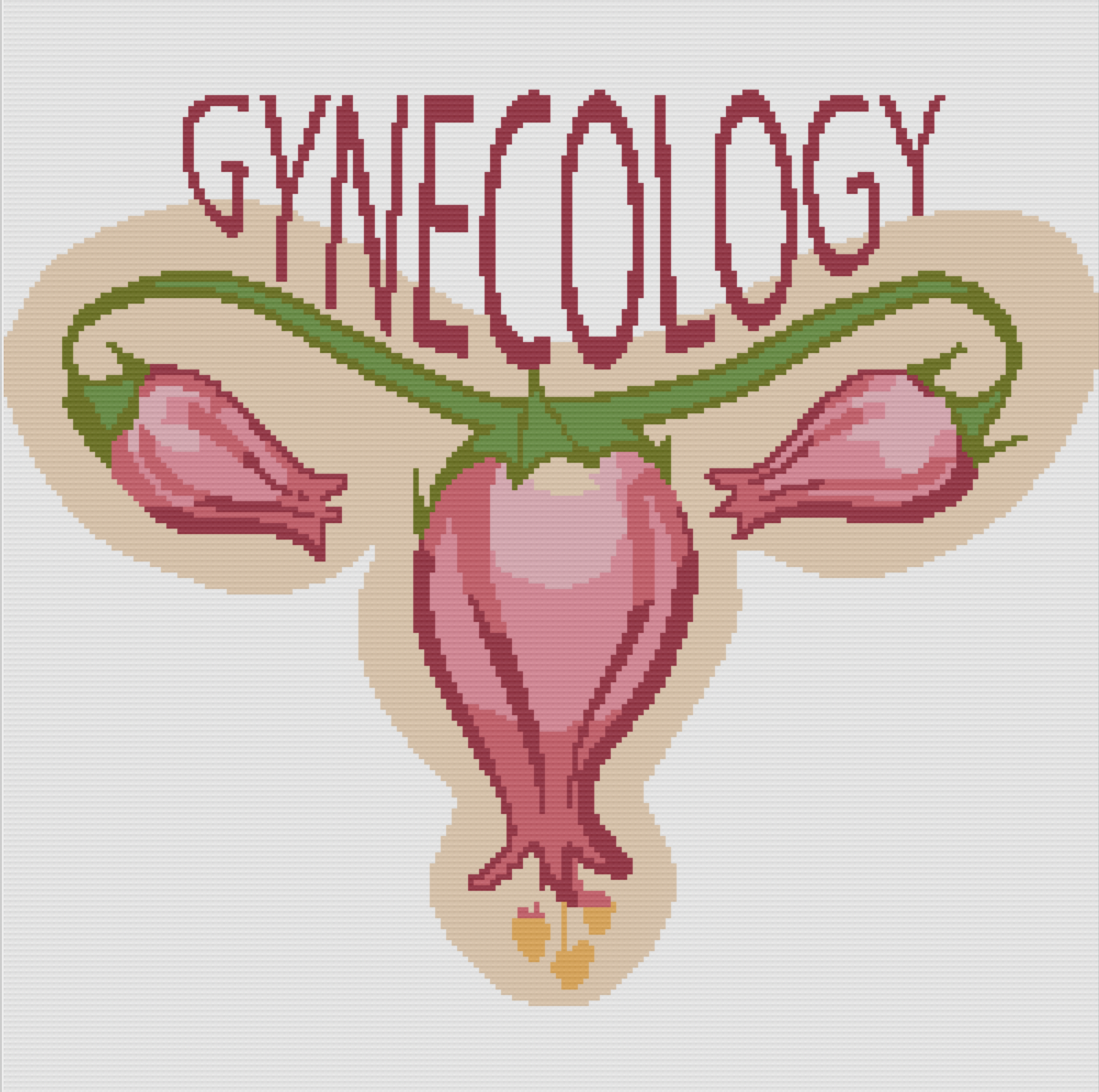 Gynecology Afghan, SC or TSS Crochet Pattern