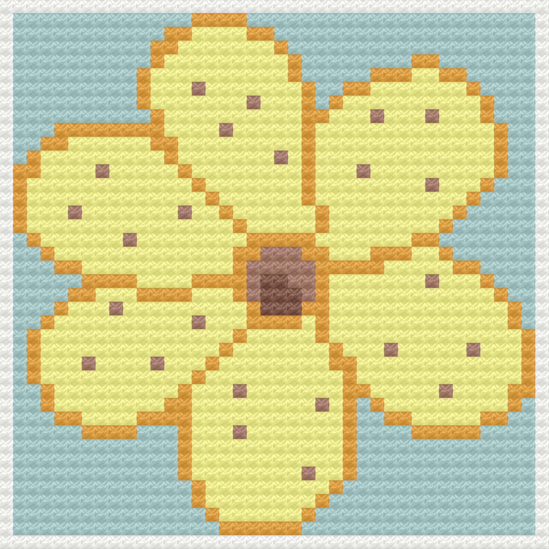 Flower Baby Afghan, C2C Crochet Pattern