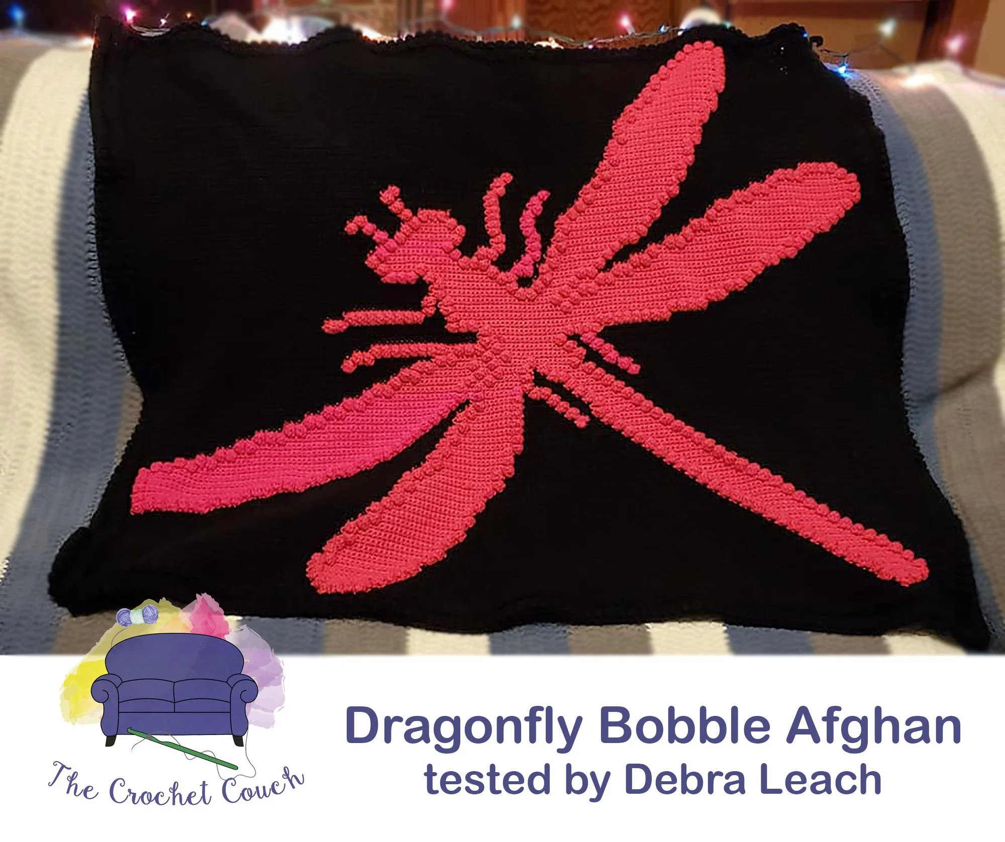 Dragonfly Afghan, Bobble Crochet Pattern