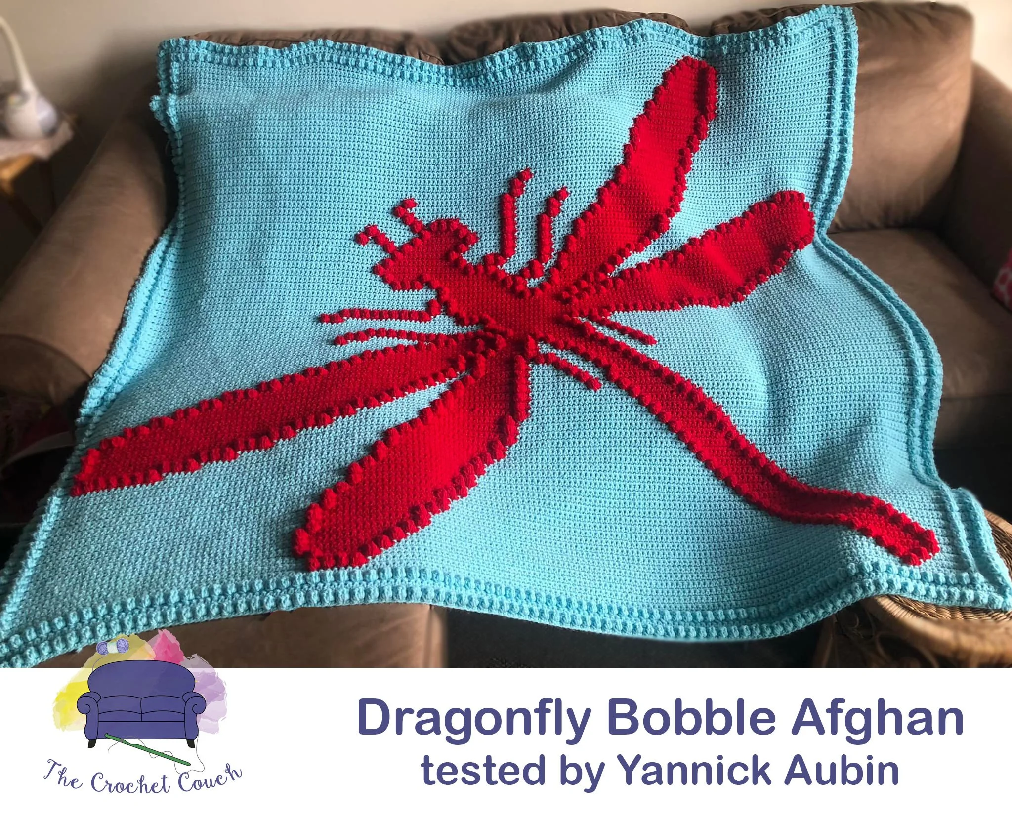 Dragonfly Afghan, Bobble Crochet Pattern