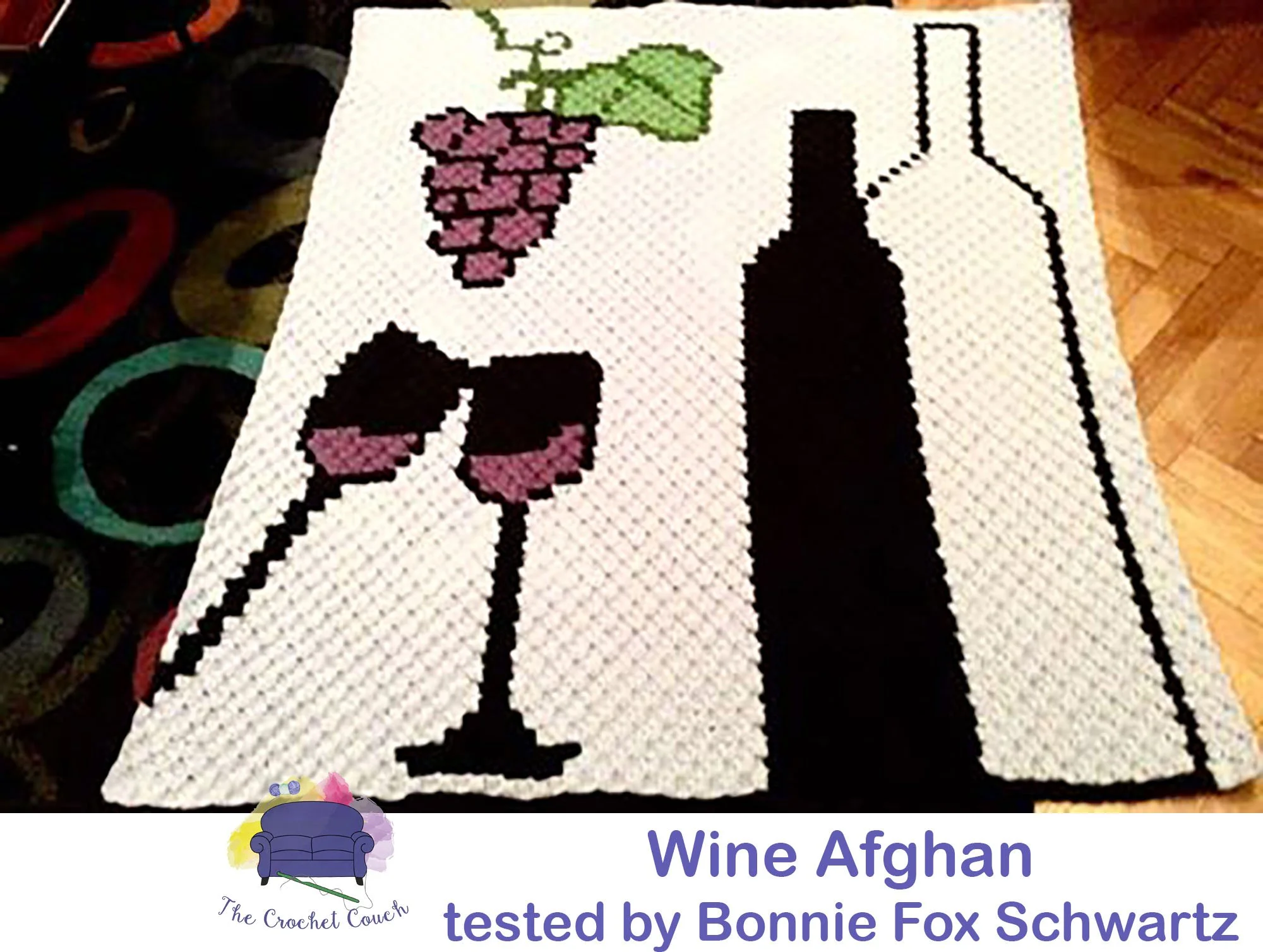 Wine Afghan, C2C Crochet Pattern