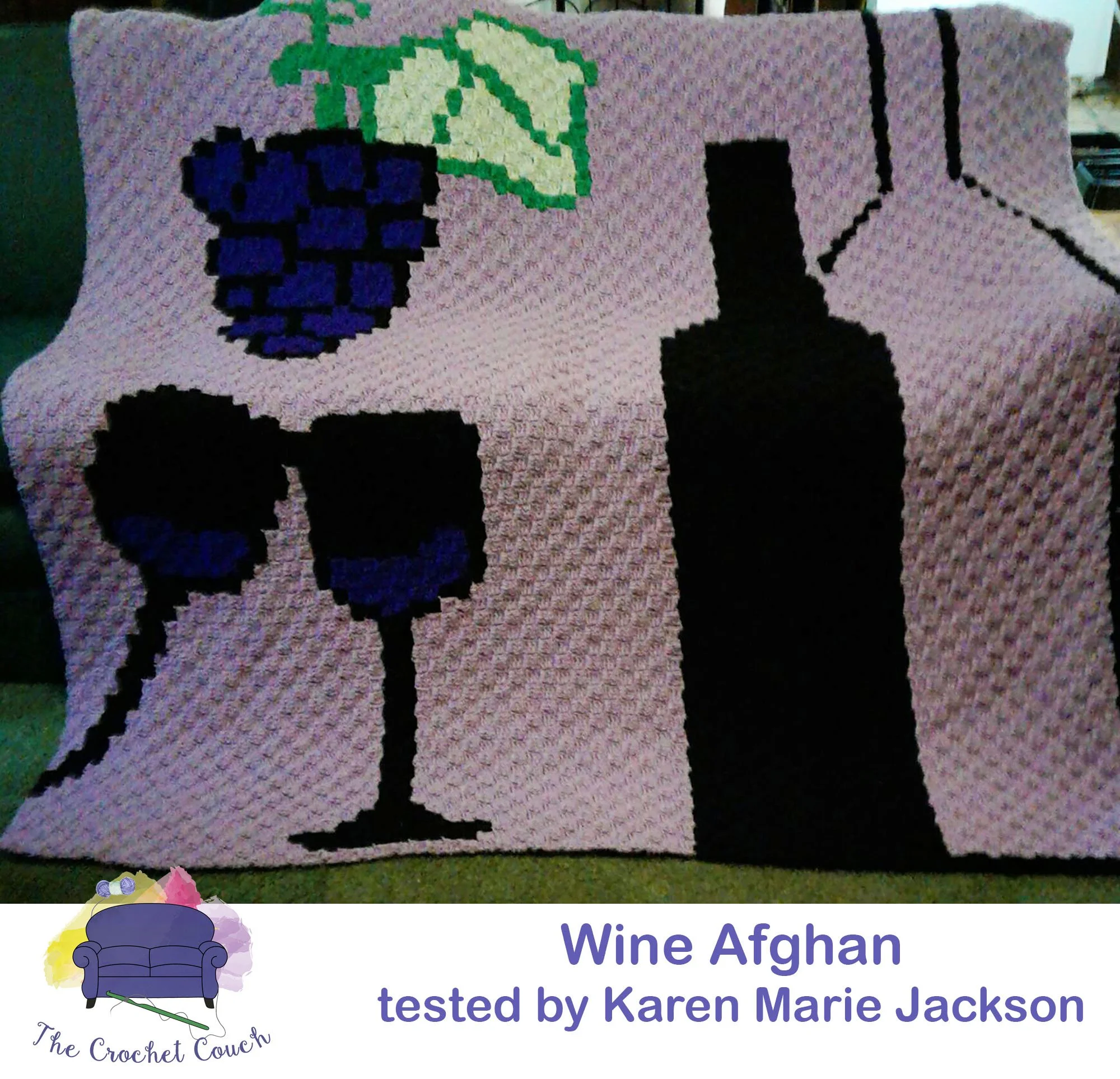 Wine Afghan, C2C Crochet Pattern