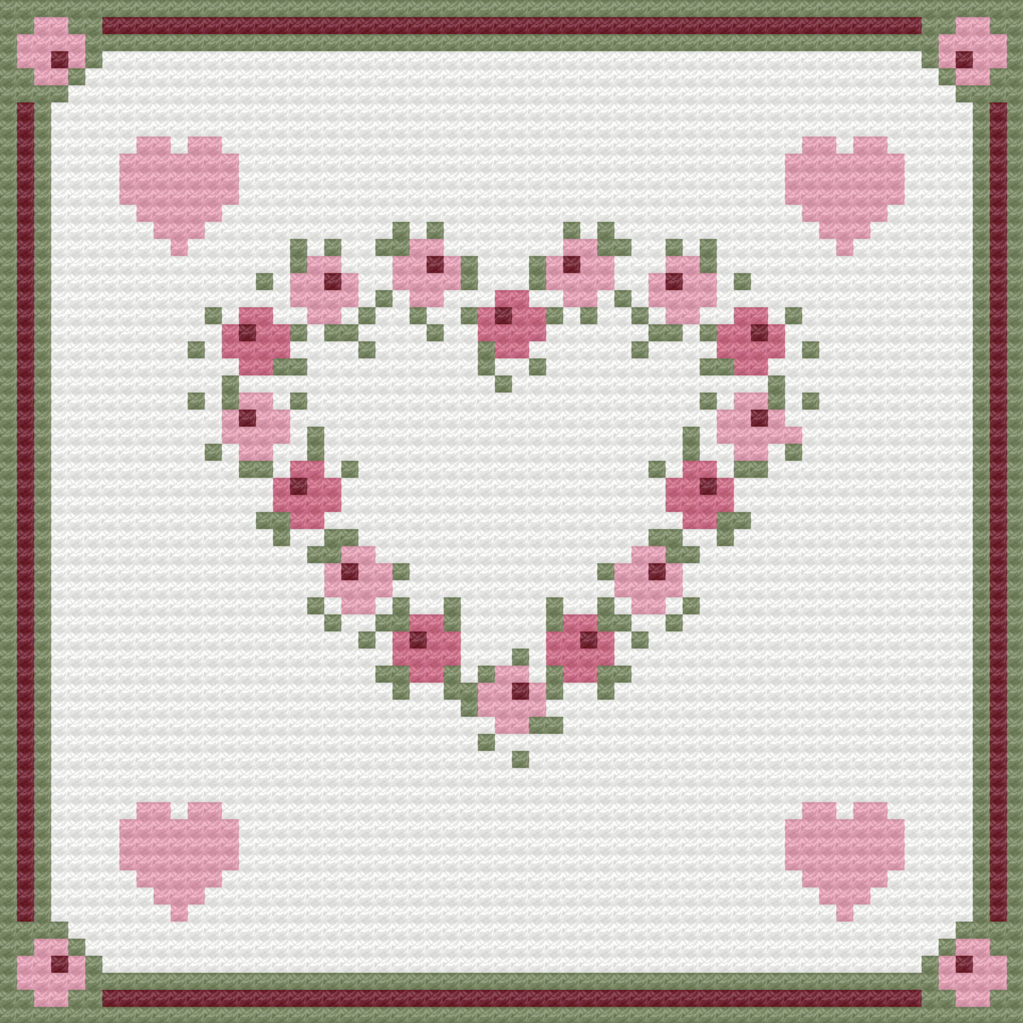 Rose Sachet Lap Throw, C2C Crochet Pattern