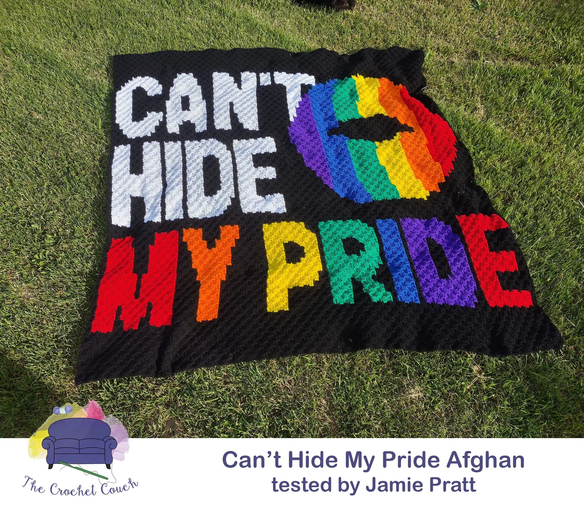 Can't Hide My Pride Afghan, C2C Crochet Pattern