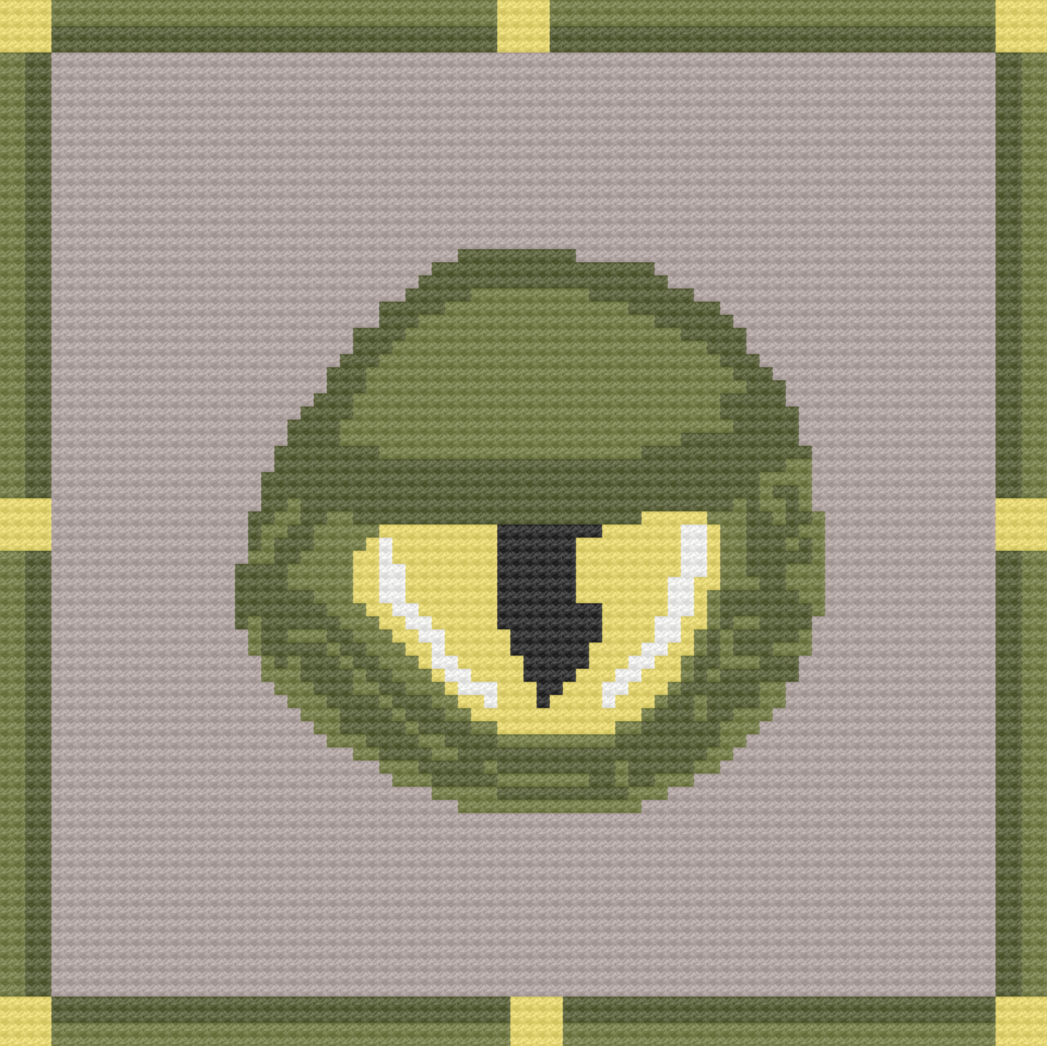 Dragon Eye Afghan, C2C Crochet Pattern
