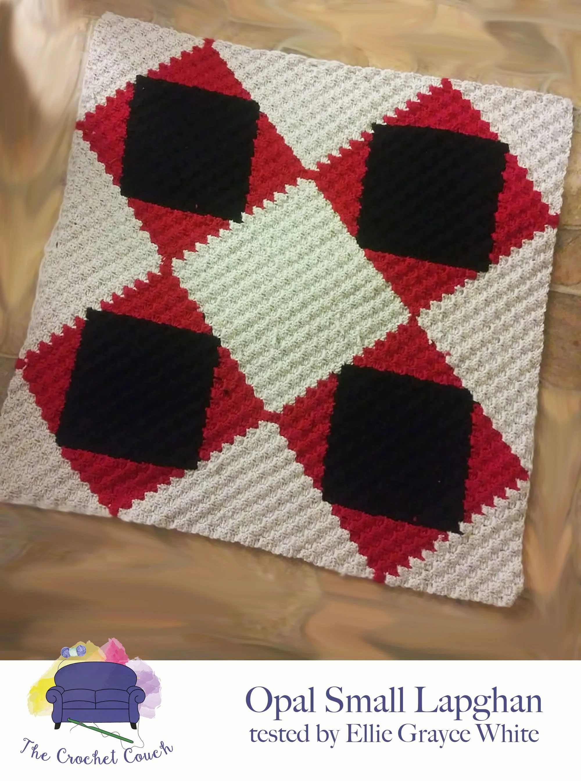 Opal Lapghan, C2C Crochet Pattern