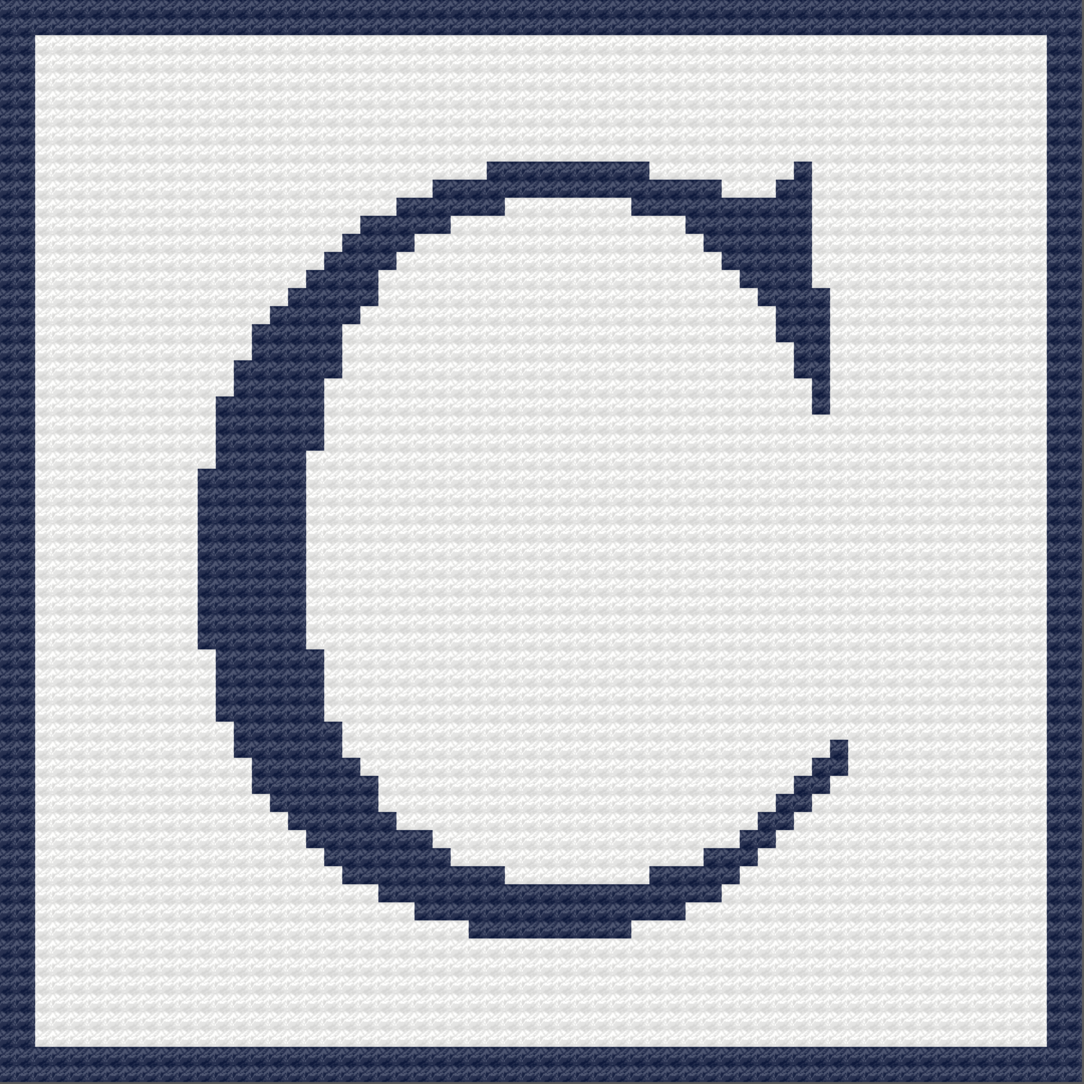 Letter C KidTimes Afghan, C2C Crochet Pattern