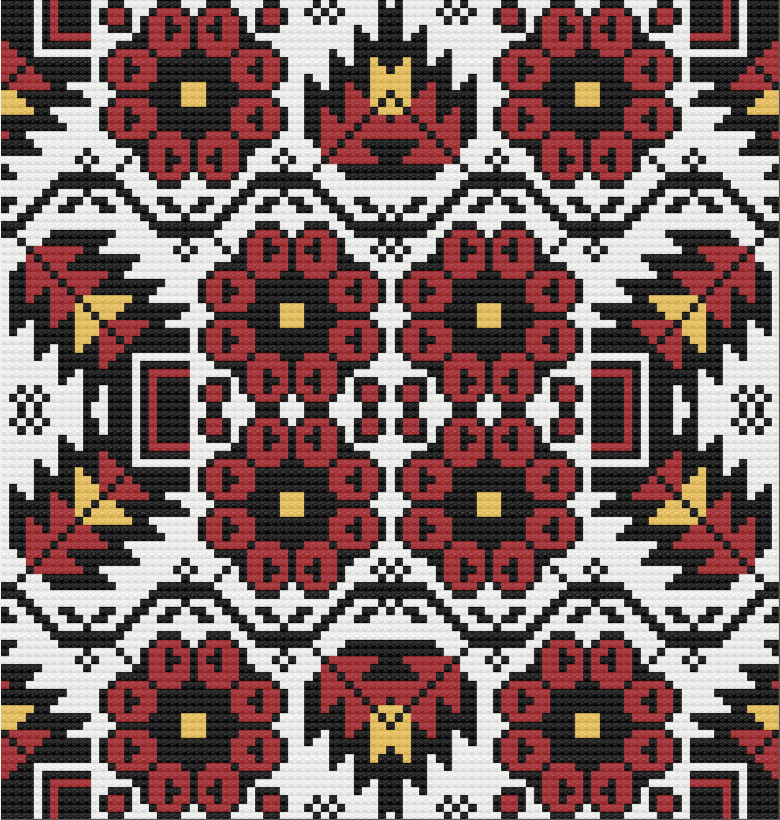 Blooming Garden Afghan, C2C Crochet Pattern