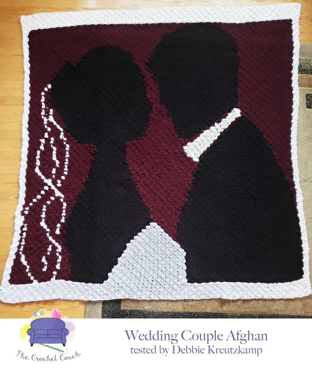 Wedding Couple 2 Afghan, C2C Crochet Pattern wedding-couple-2-afghan-c2c-crochet-pattern