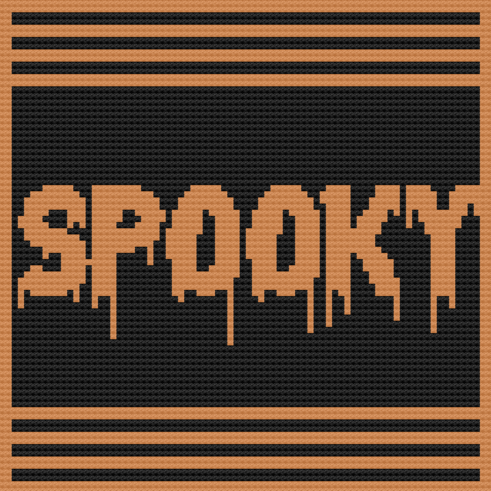 Spooky Afghan, C2C Crochet Pattern