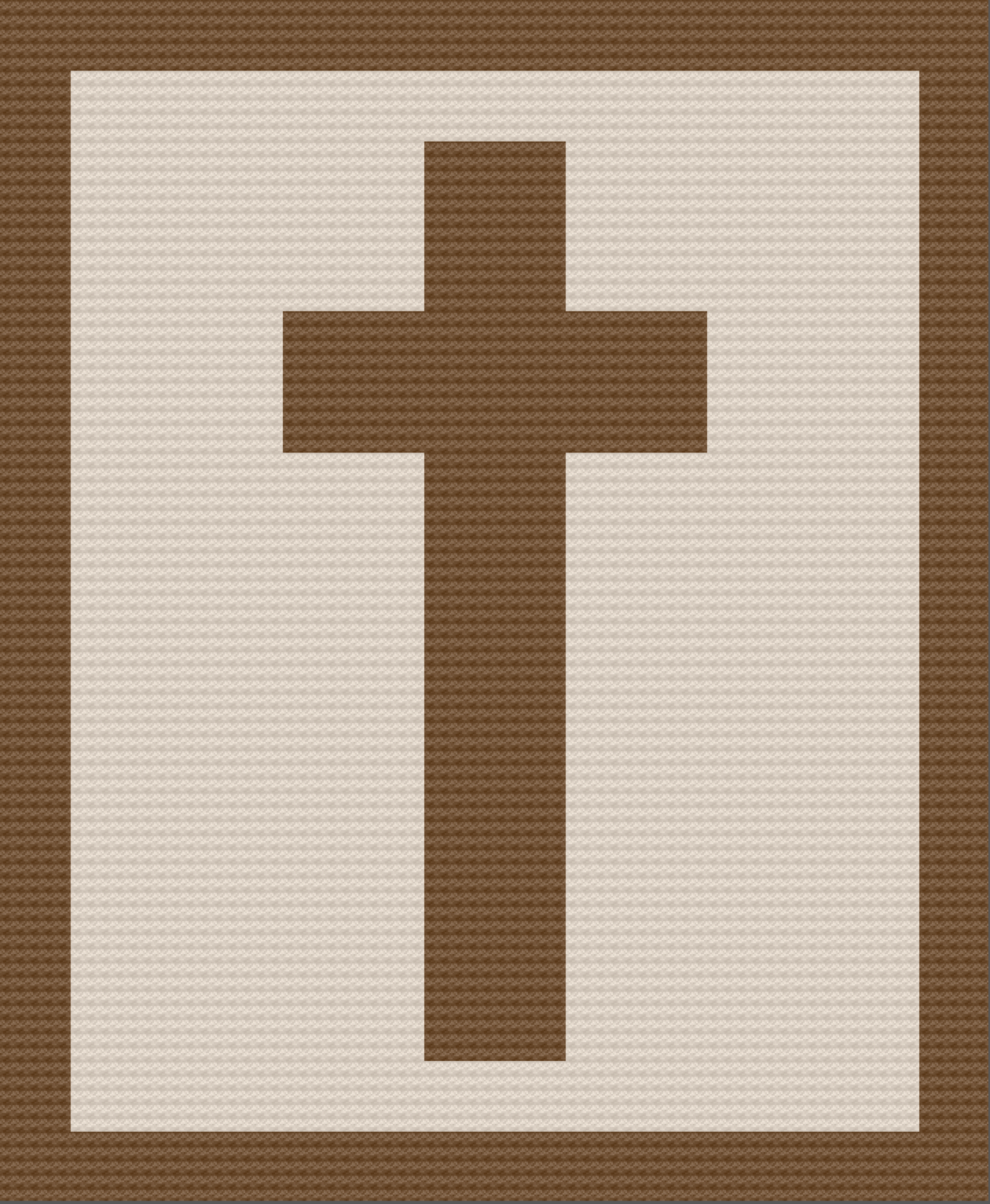 Cross Afghan, C2C Crochet Pattern
