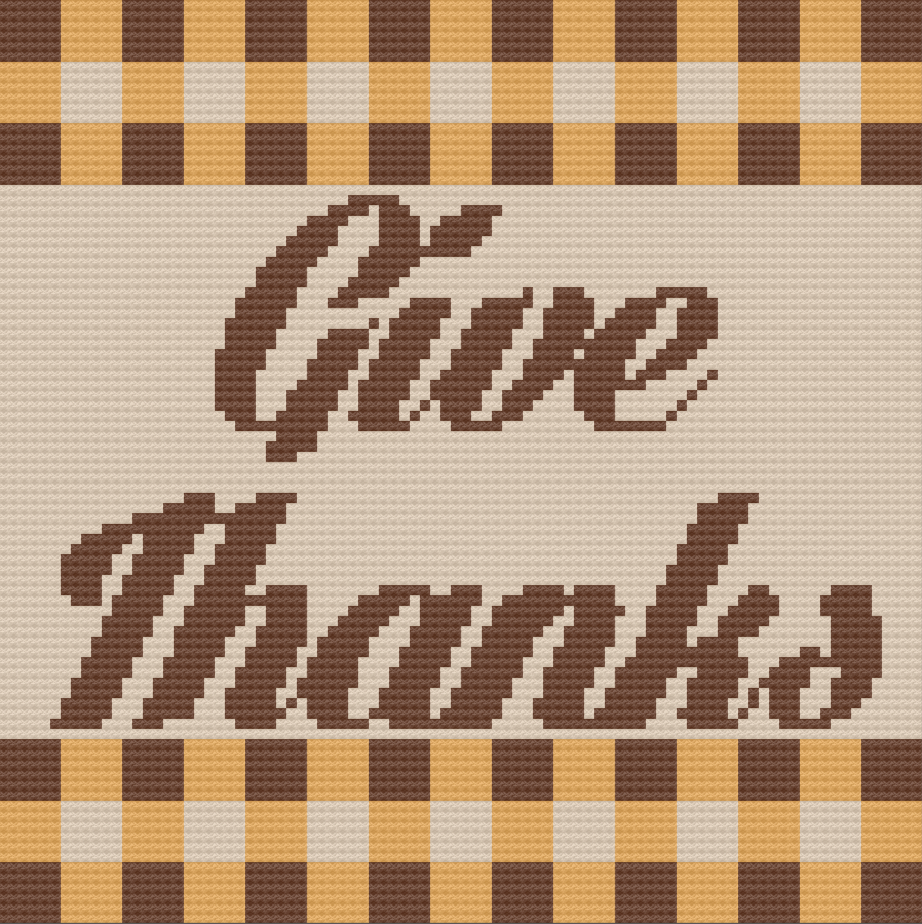 Give Thanks Afghan, C2C Crochet Pattern