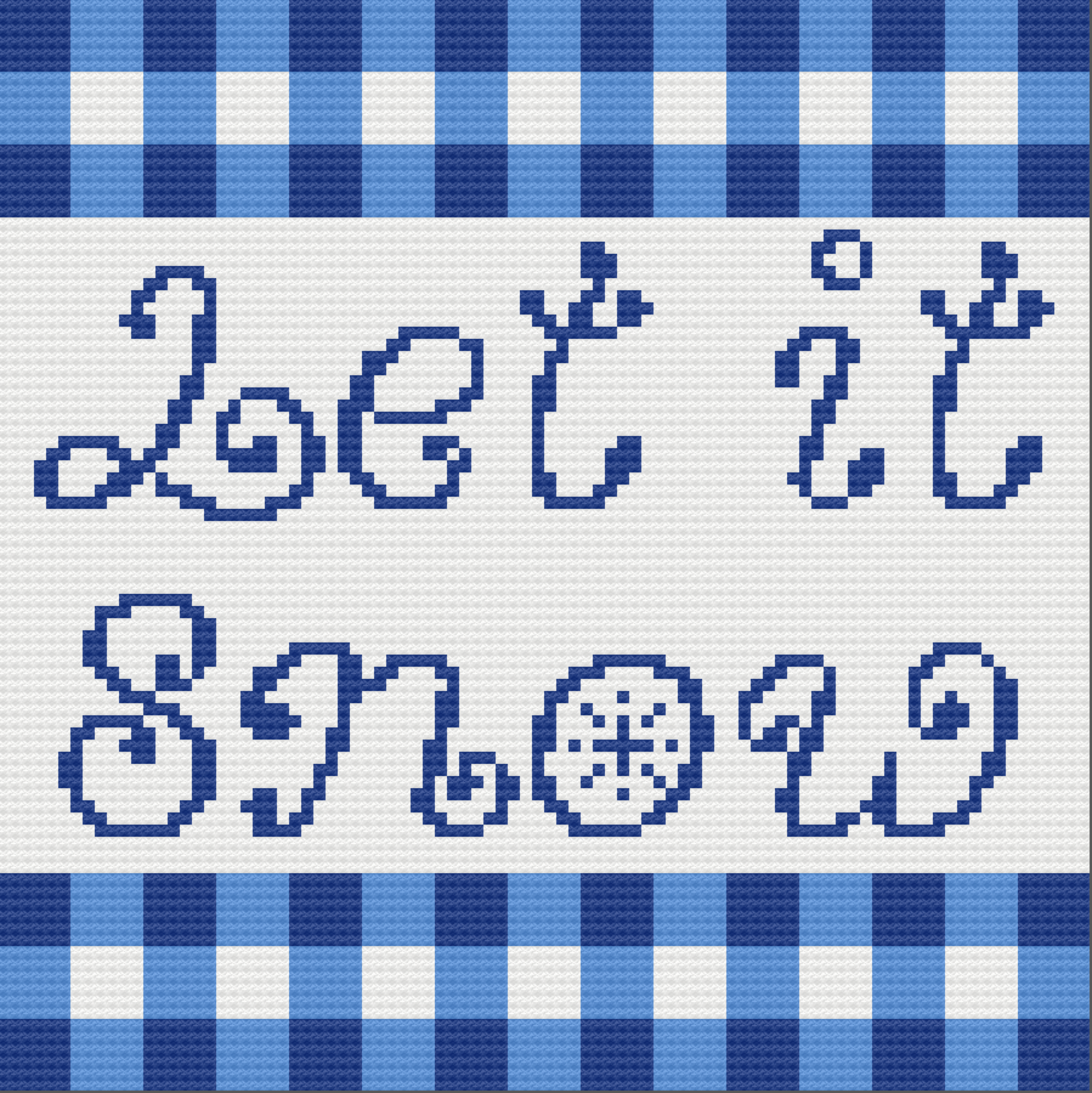 Let It Snow Plaid Afghan, C2C Crochet Pattern