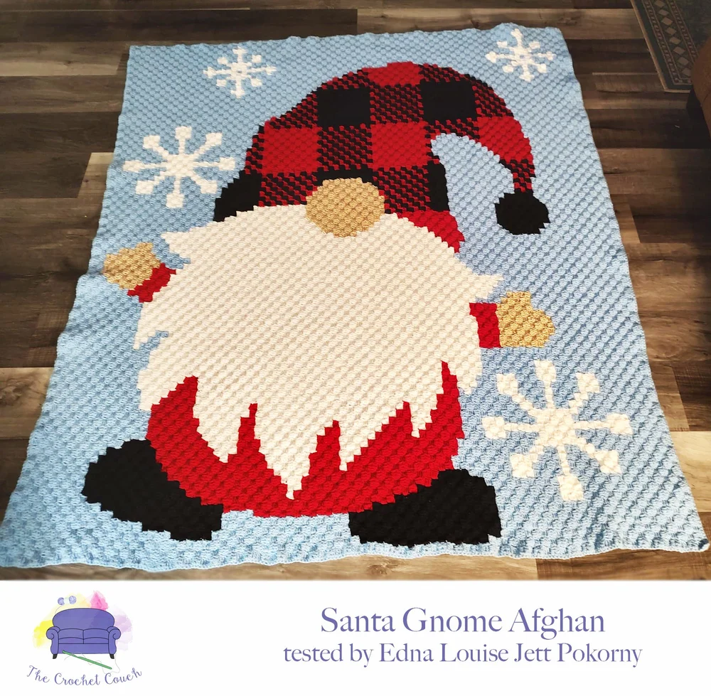 Christmas Gnome Afghan, C2C Crochet Pattern christmas-gnome-afghan-c2c-crochet-pattern