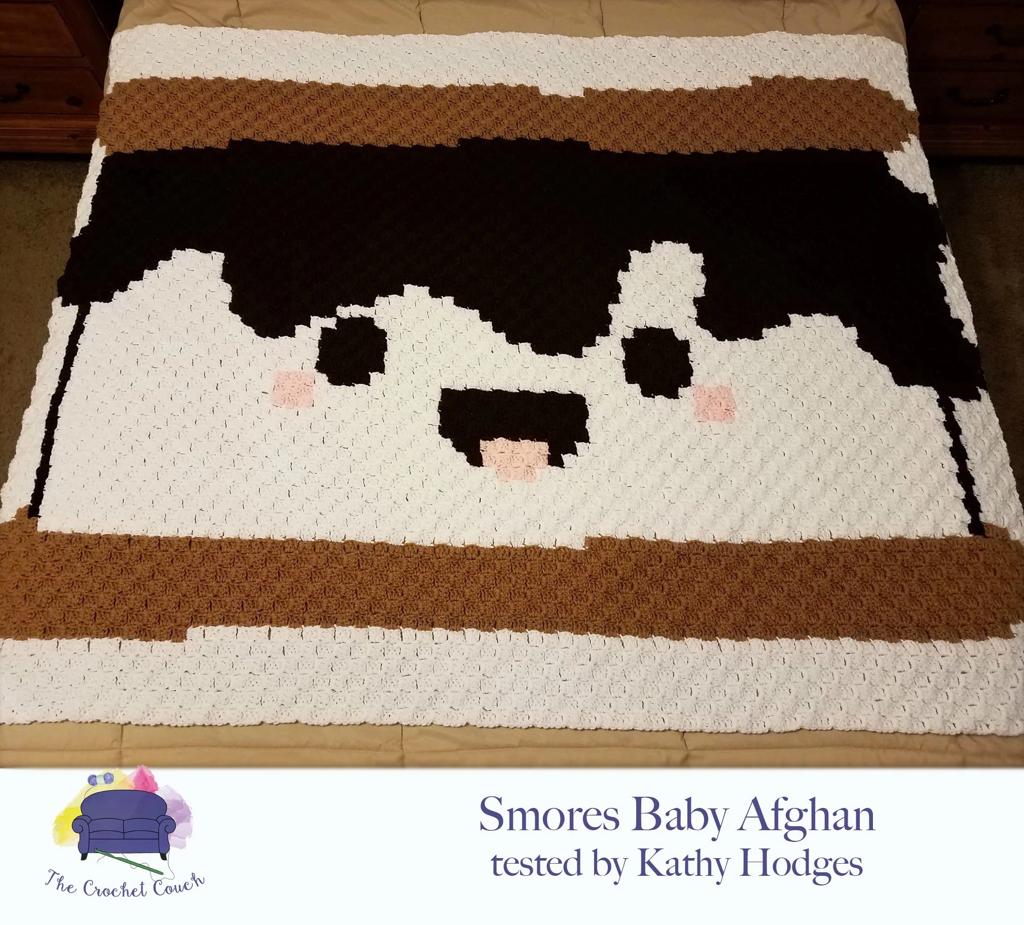 Smores Baby Afghan, C2C Crochet Pattern