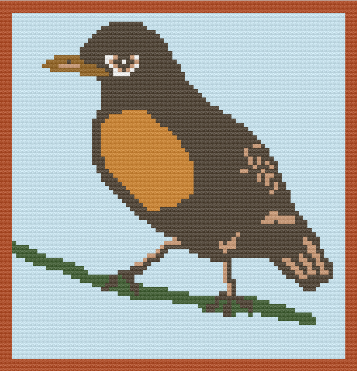 Robin Afghan, C2C Crochet Pattern