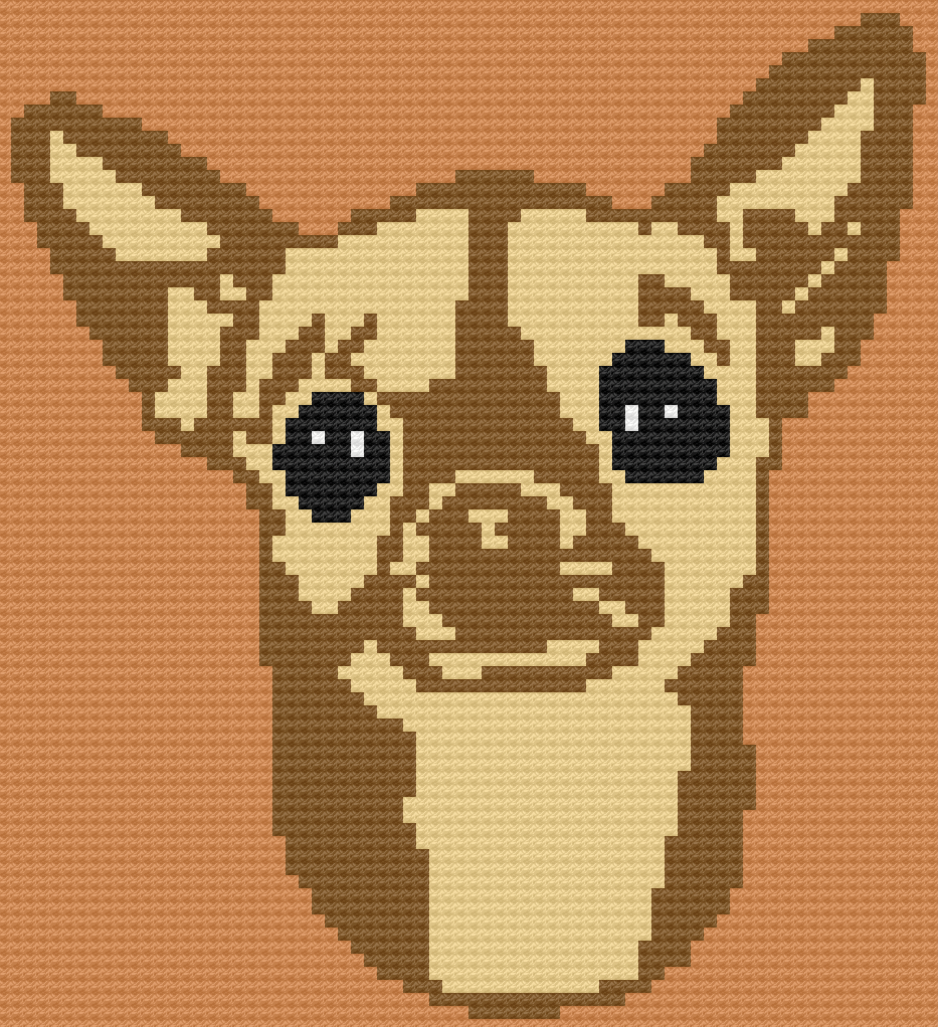 Chihuahua Afghan, C2C Crochet Pattern
