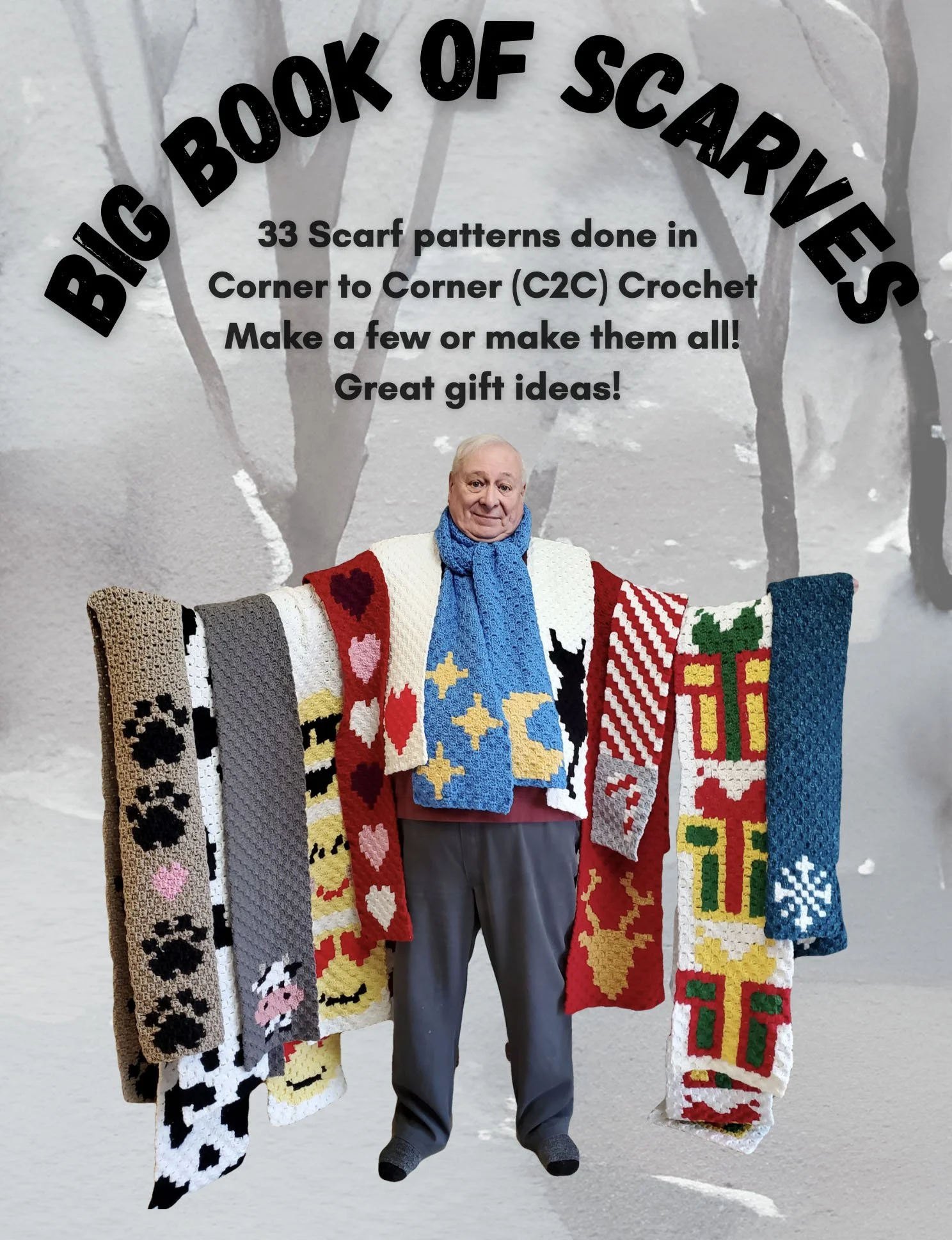 Big Book of Scarves - 33 C2C Scarf Patterns - Paperback