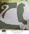 Cat Two Tone Silhouette Afghan, C2C Crochet Pattern
