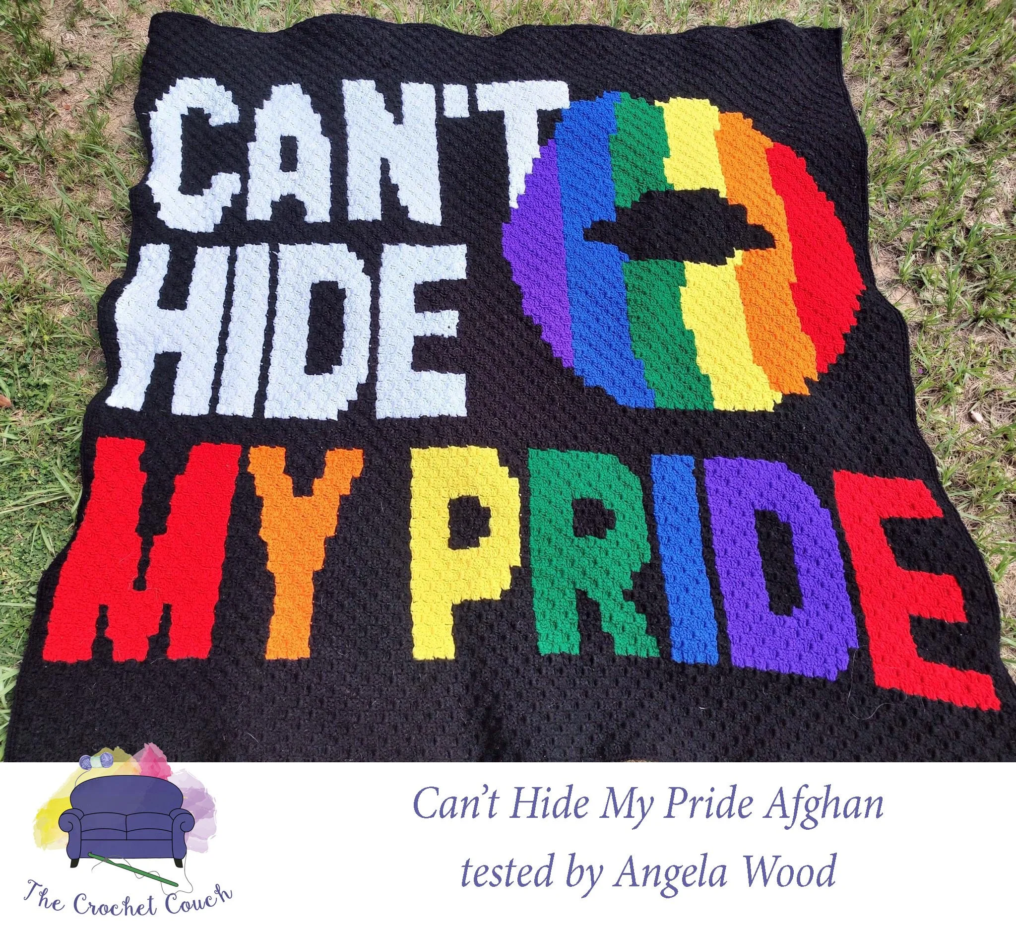 Can't Hide My Pride Afghan, C2C Crochet Pattern