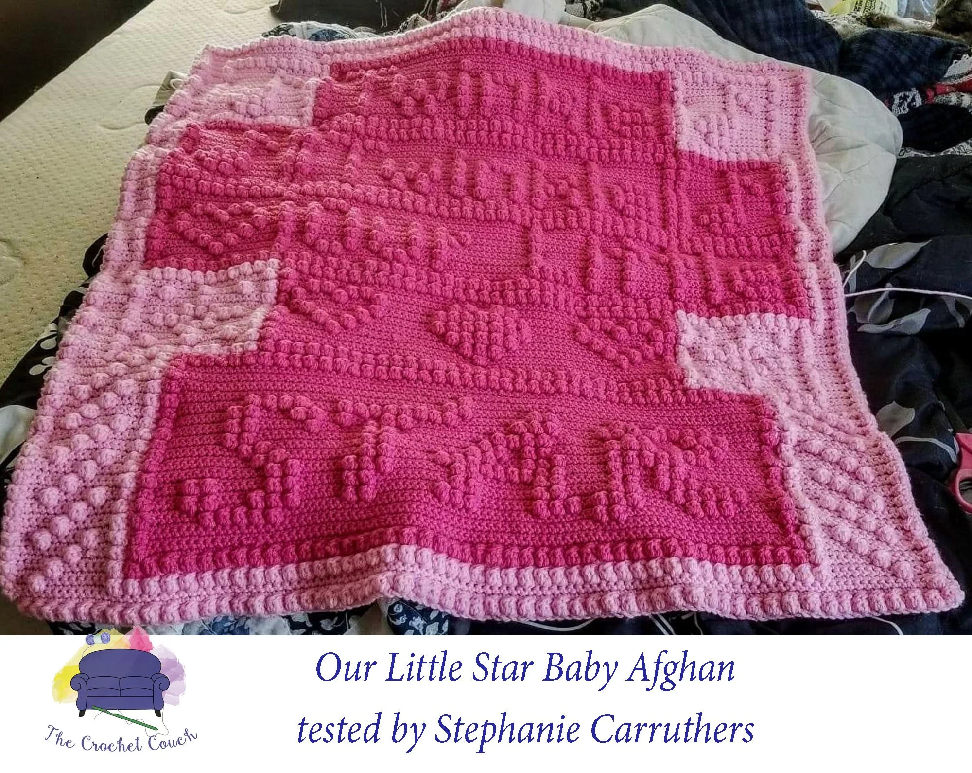 Our Little Star Baby Afghan, Bobble Crochet Pattern
