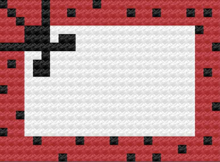 Ladybug Placemat, C2C Crochet Pattern