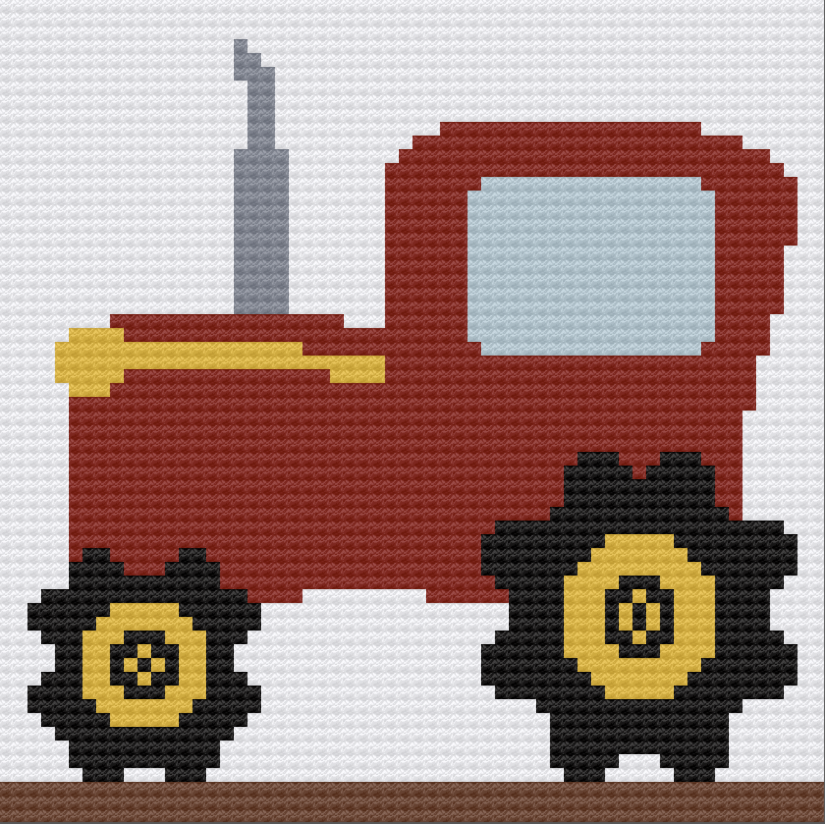 Tractor Baby or Kids Afghan, C2C Crochet Pattern