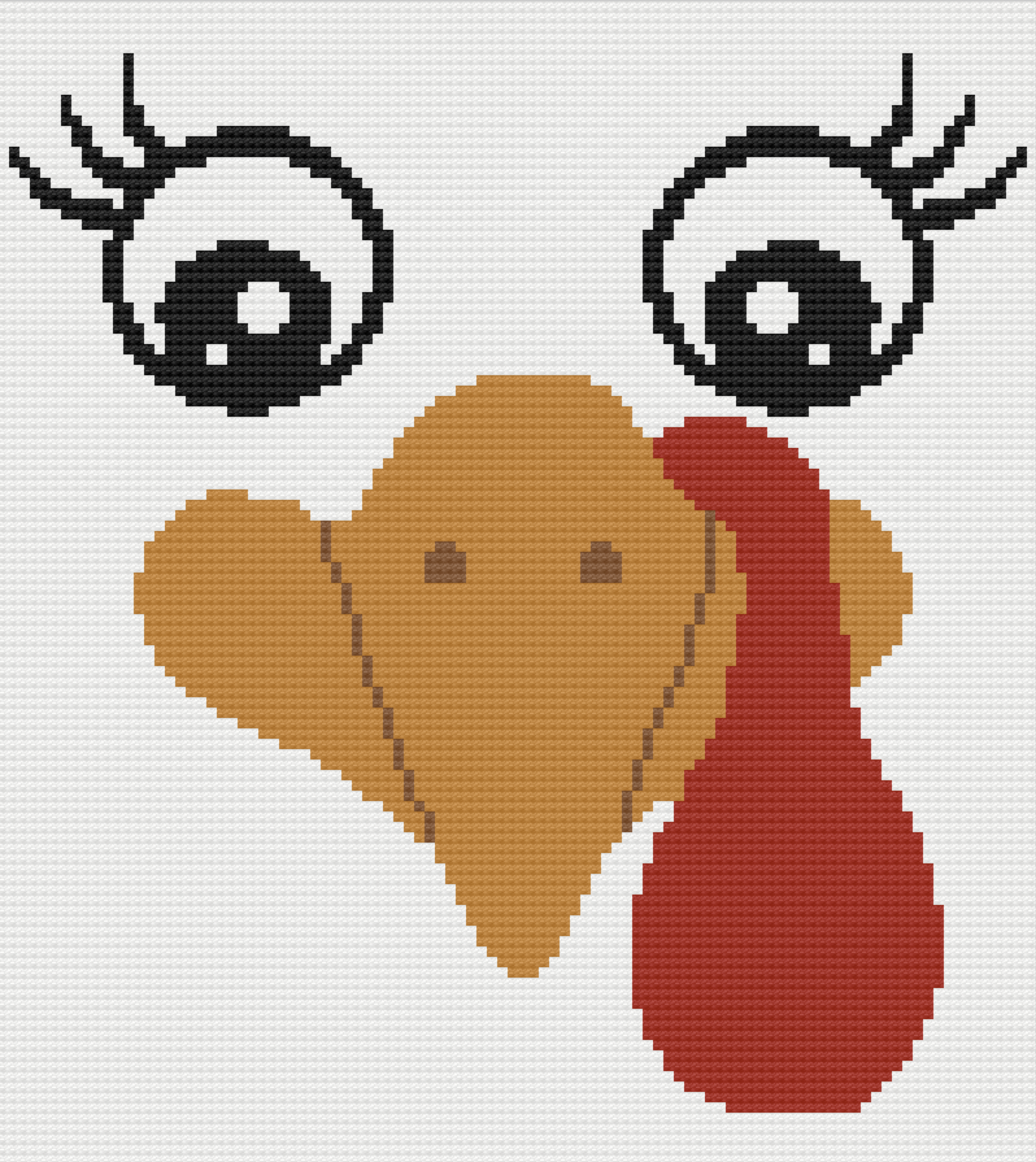 Chicken Close Up Afghan, C2C Crochet Pattern