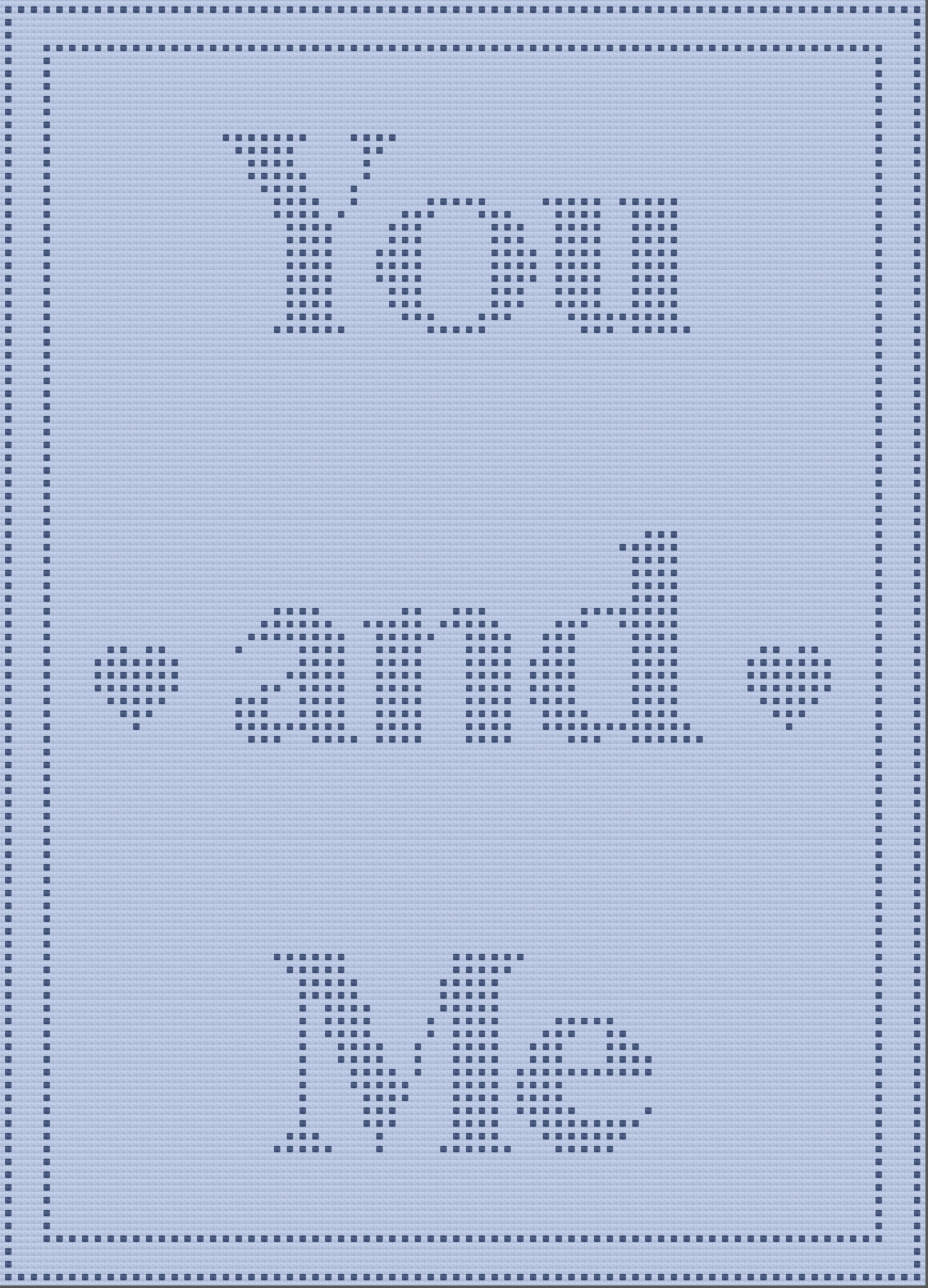 You and Me Afghan, Bobble Crochet Pattern