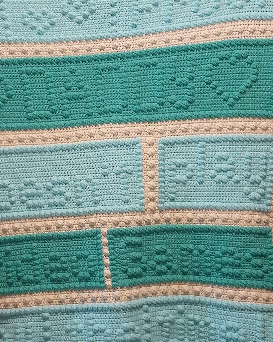 I'm Proof Daddy Doesn't Play Video Games All the Time Afghan, Bobble Crochet Pattern