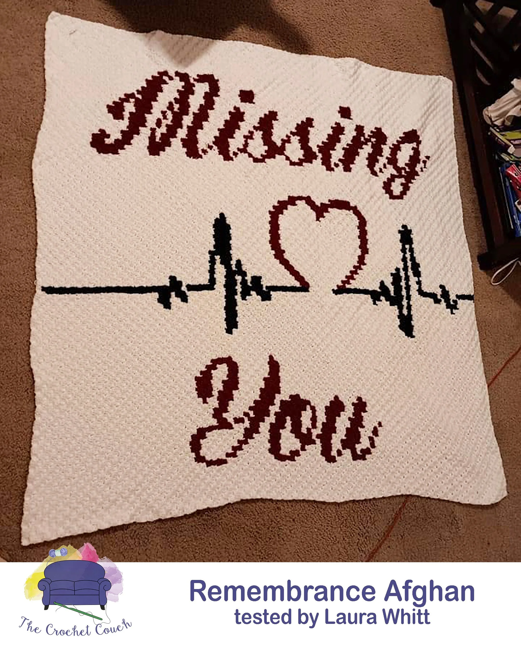 Remembrance Afghan, C2C Crochet Pattern