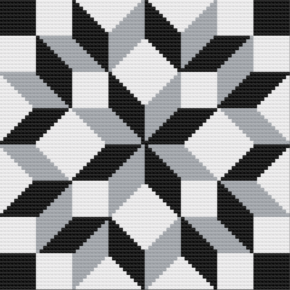 Free crochet pattern: Wheel Spoke Square – Knit-a-square