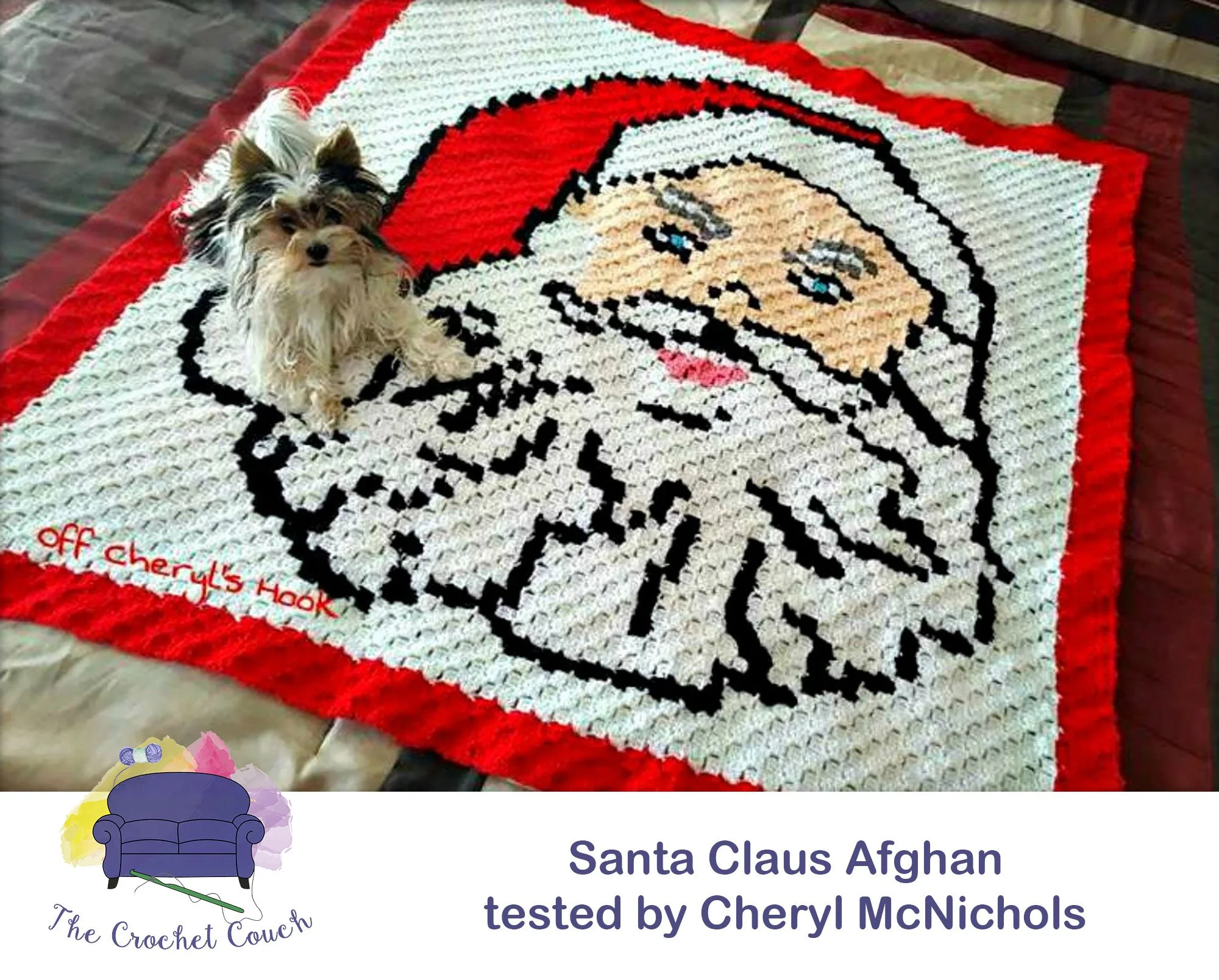 Santa Claus Afghan, C2C Crochet Pattern