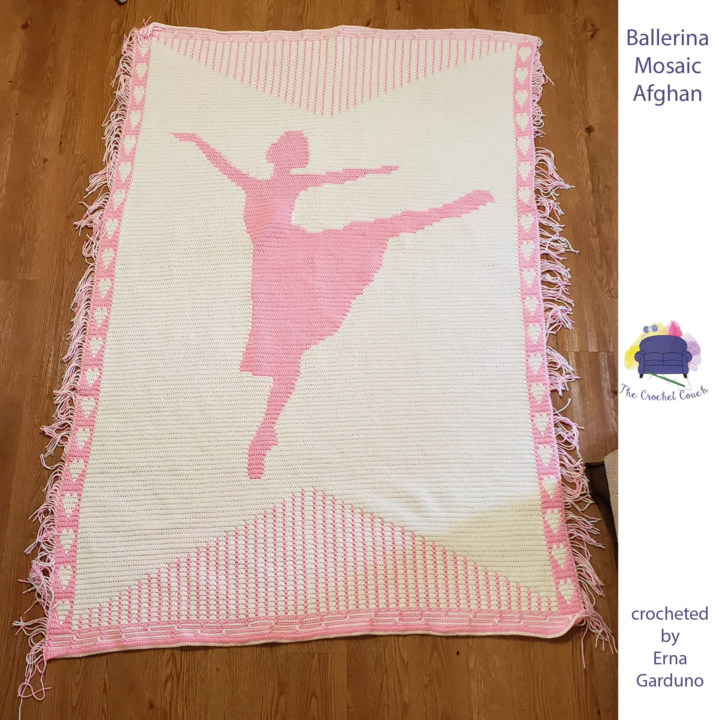 Ballerina Afghan, Mosaic Crochet Pattern