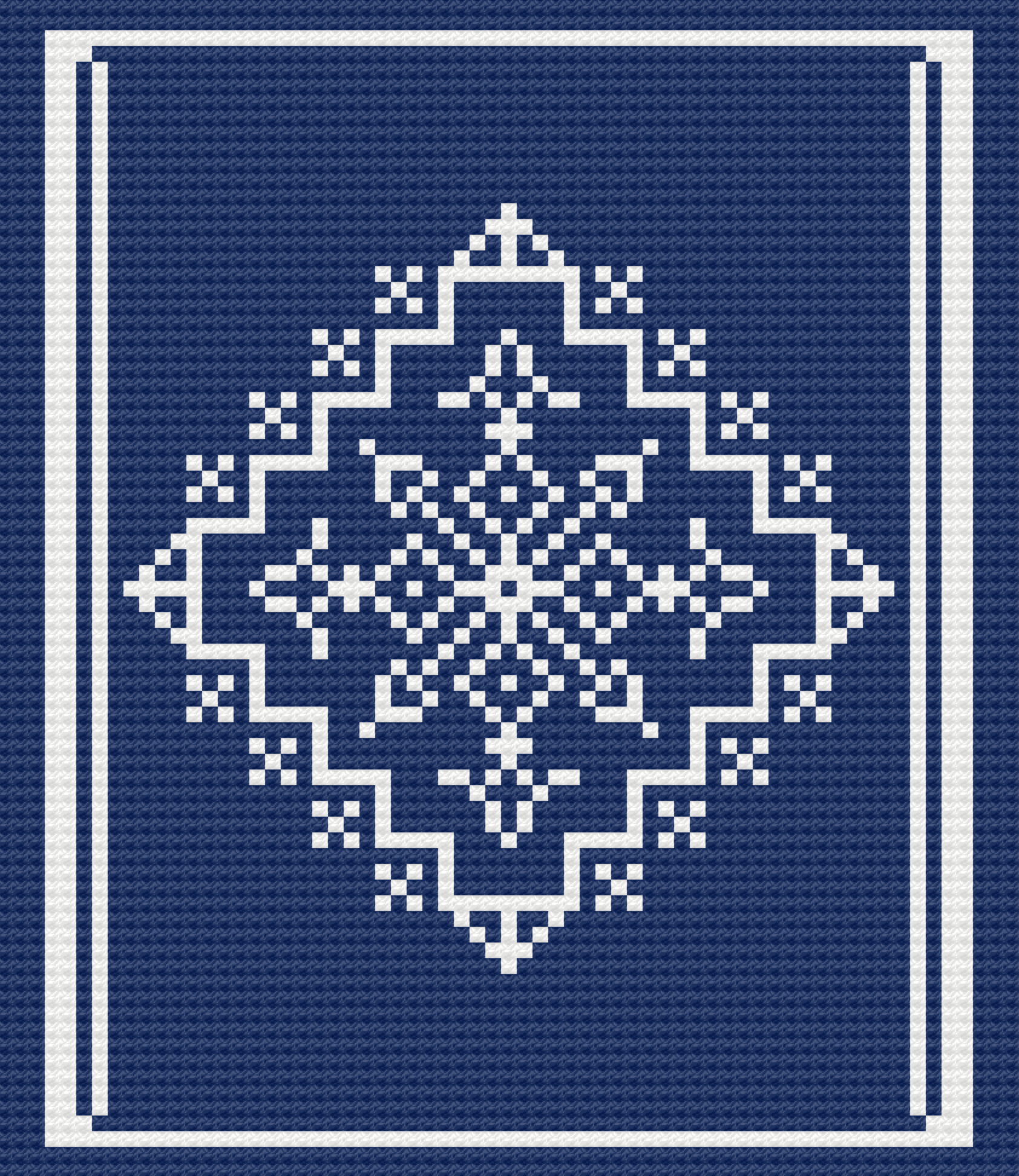 Snowflake Afghan, C2C Crochet Pattern