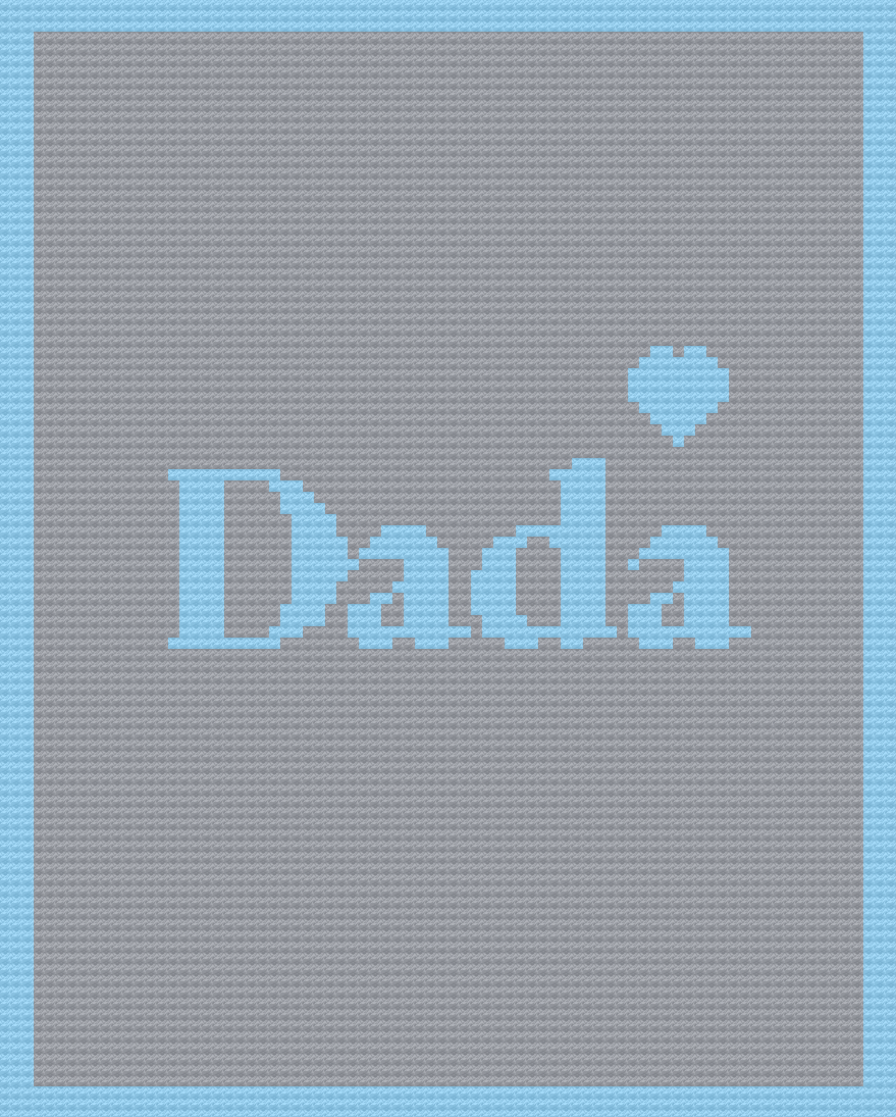 Dada Afghan, C2C Crochet Pattern