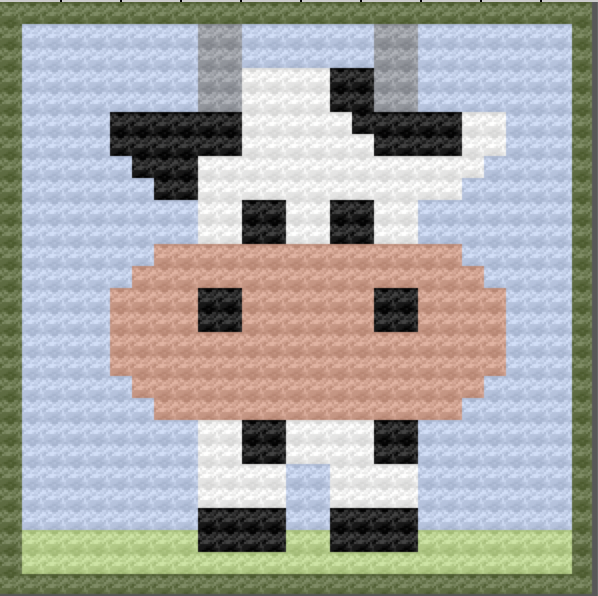 🐮 Welcome to the Barnyard – Meet the Moo-tastic Cow Square! 🧶🌾