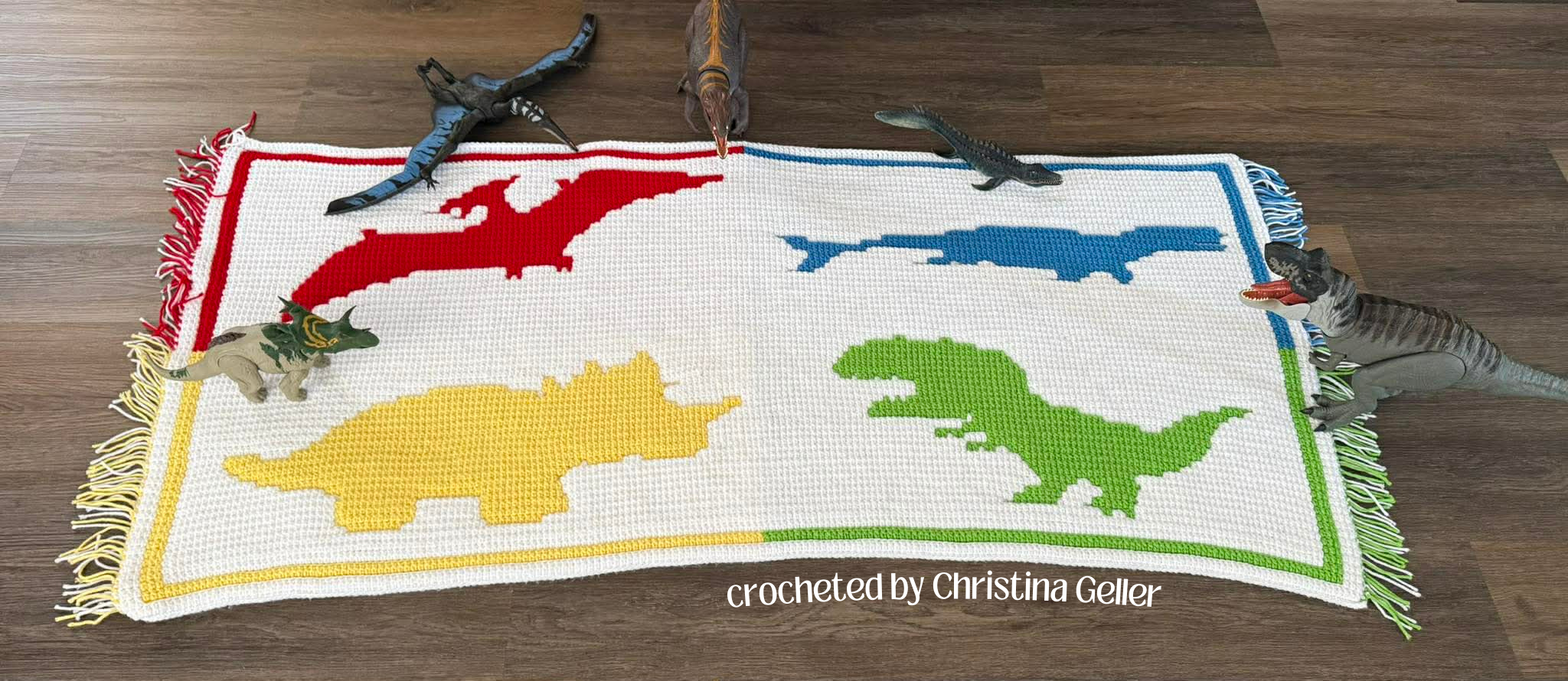 Jurassic Friends Kids Afghan