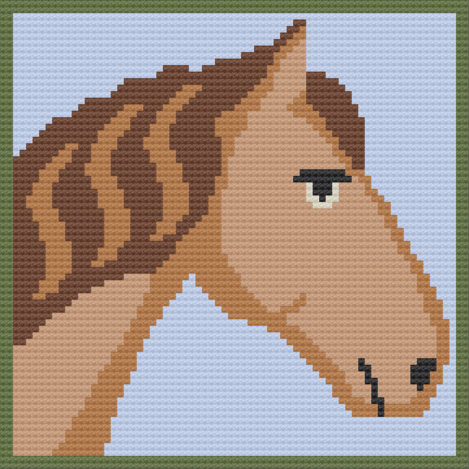 Hold Your Horses! Crochet a Horse Square in SC &amp; TSS