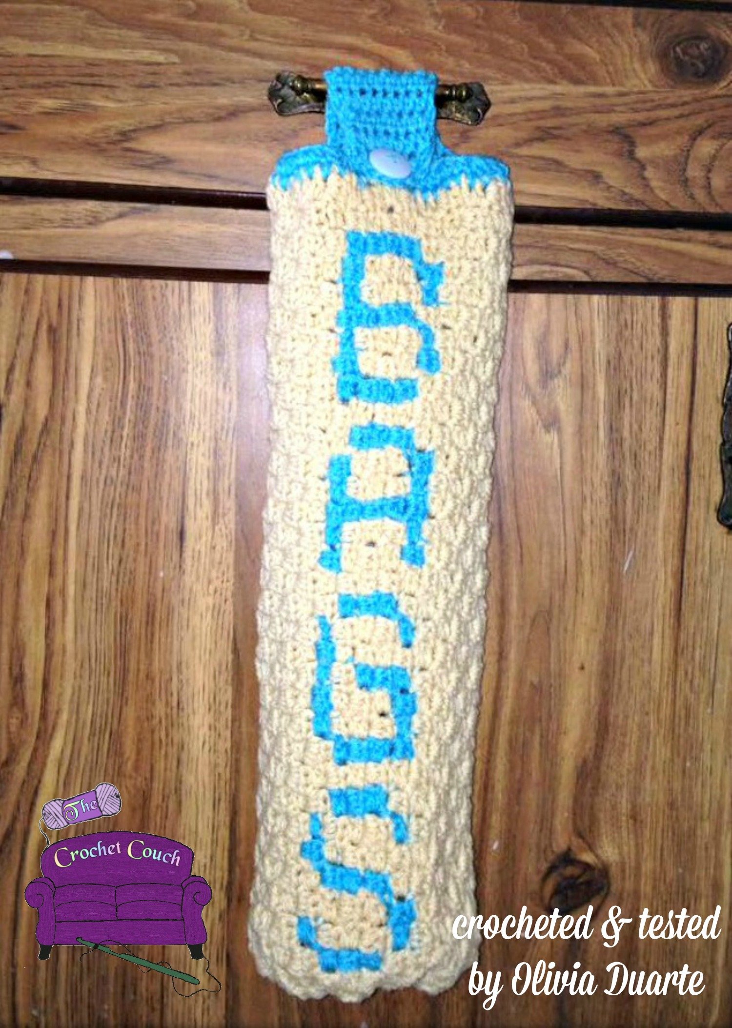 BAGS Grocery Bag Holder, C2C Crochet Pattern