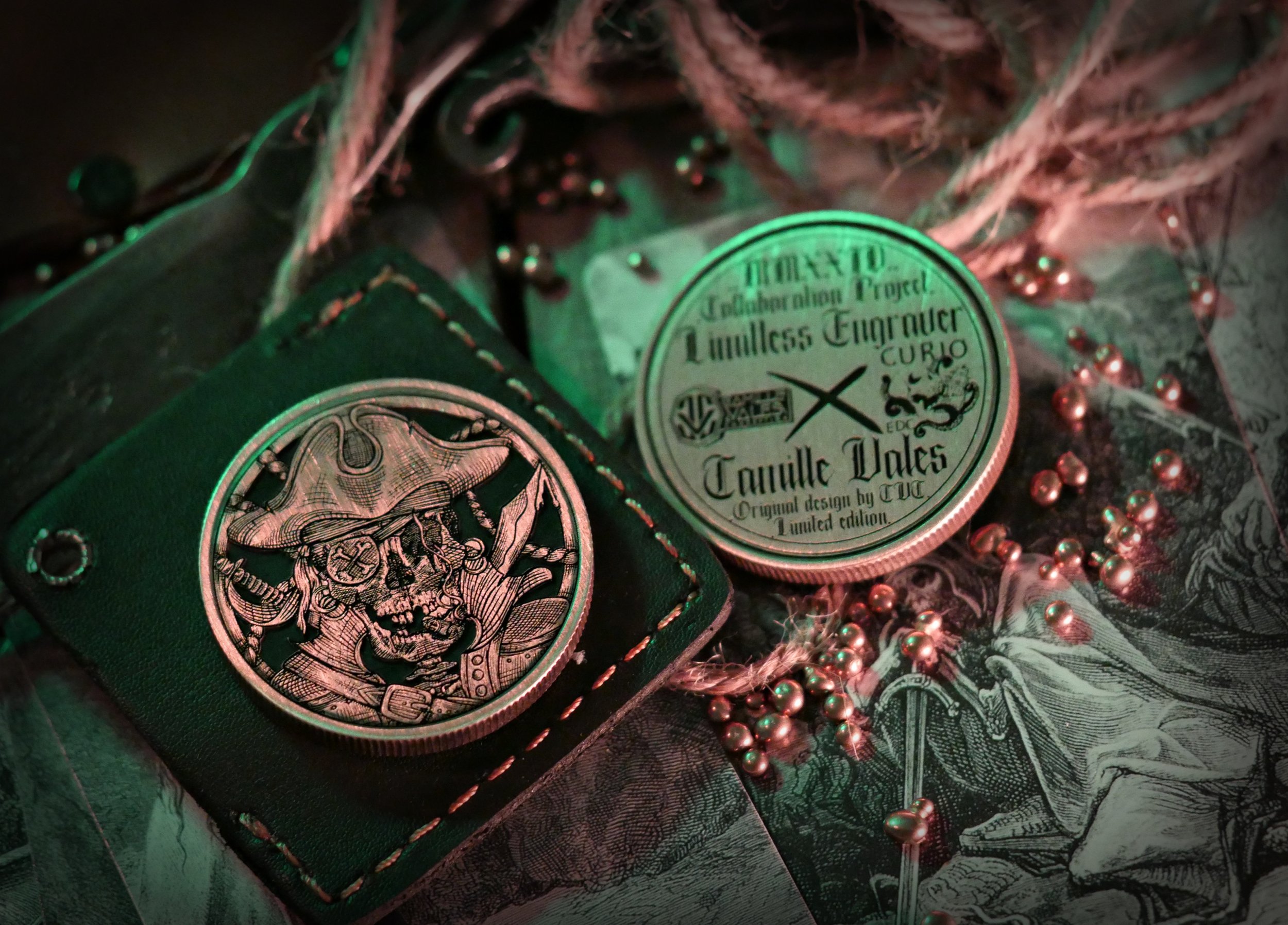 Collector pirate coin collab edc curio