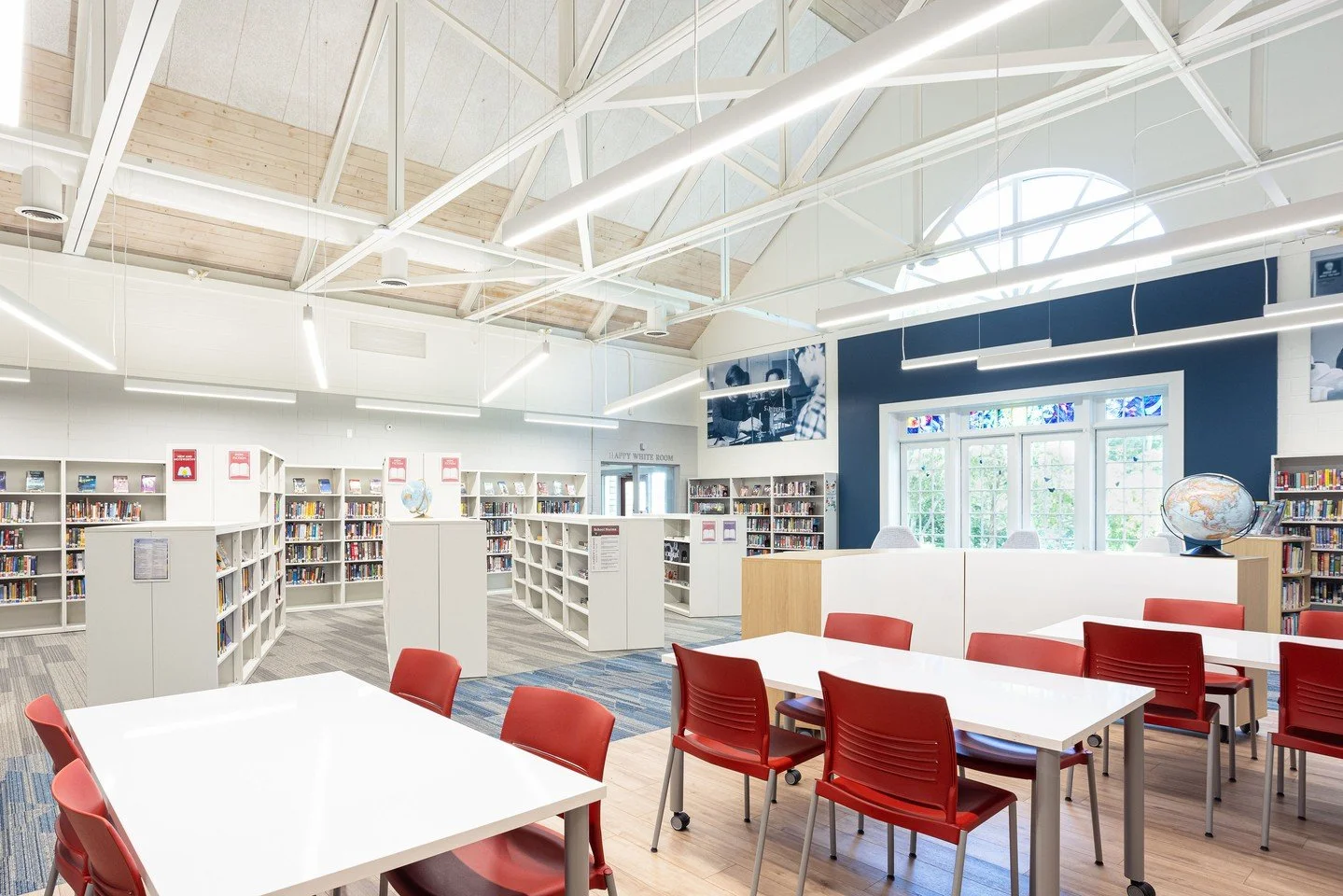 UP WITH LIBRARIES * Hands up Emoji*
Libraries are so important, they are invaluable spaces for study and reflection and are immeasurable for all of us. 

Mention - Vision3 Architects 
Saint Andrews School 
Rue Phorographs