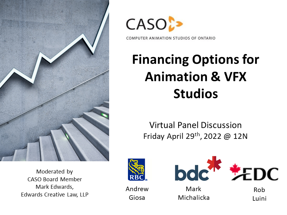 Financing Options for Animation &amp; VFX Studios - April 29th, 2022